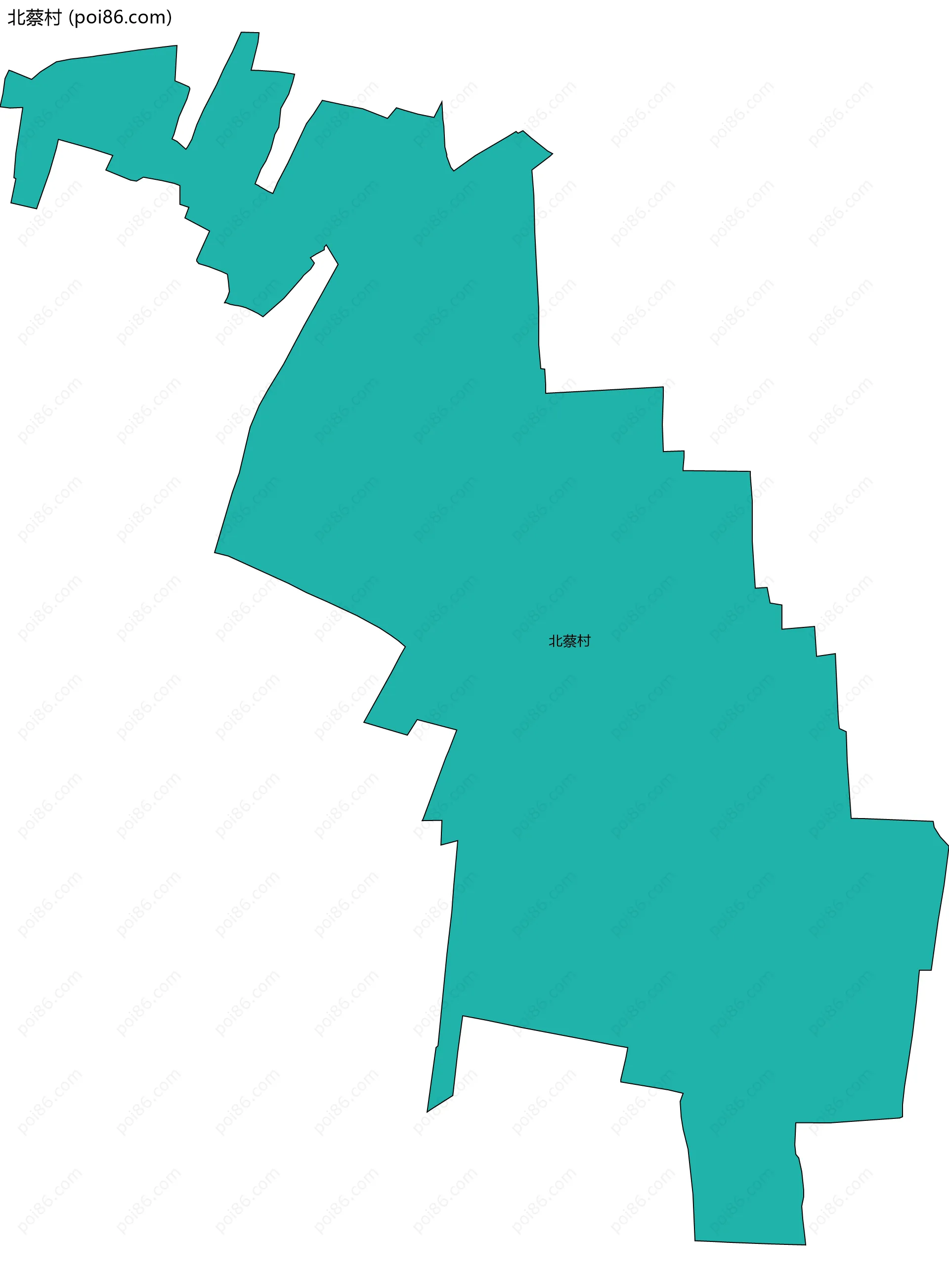 北蔡村边界地图