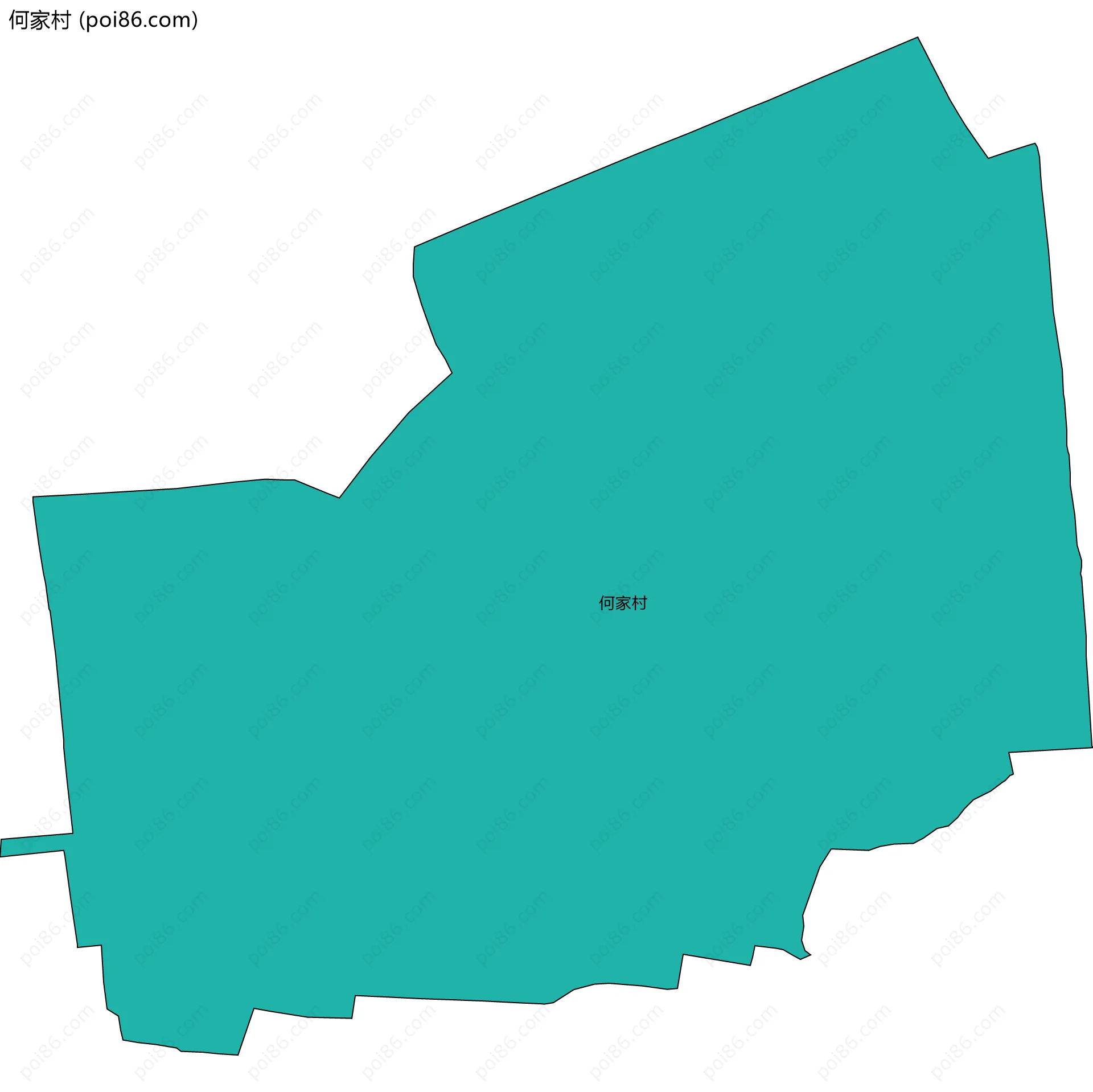 何家村边界地图