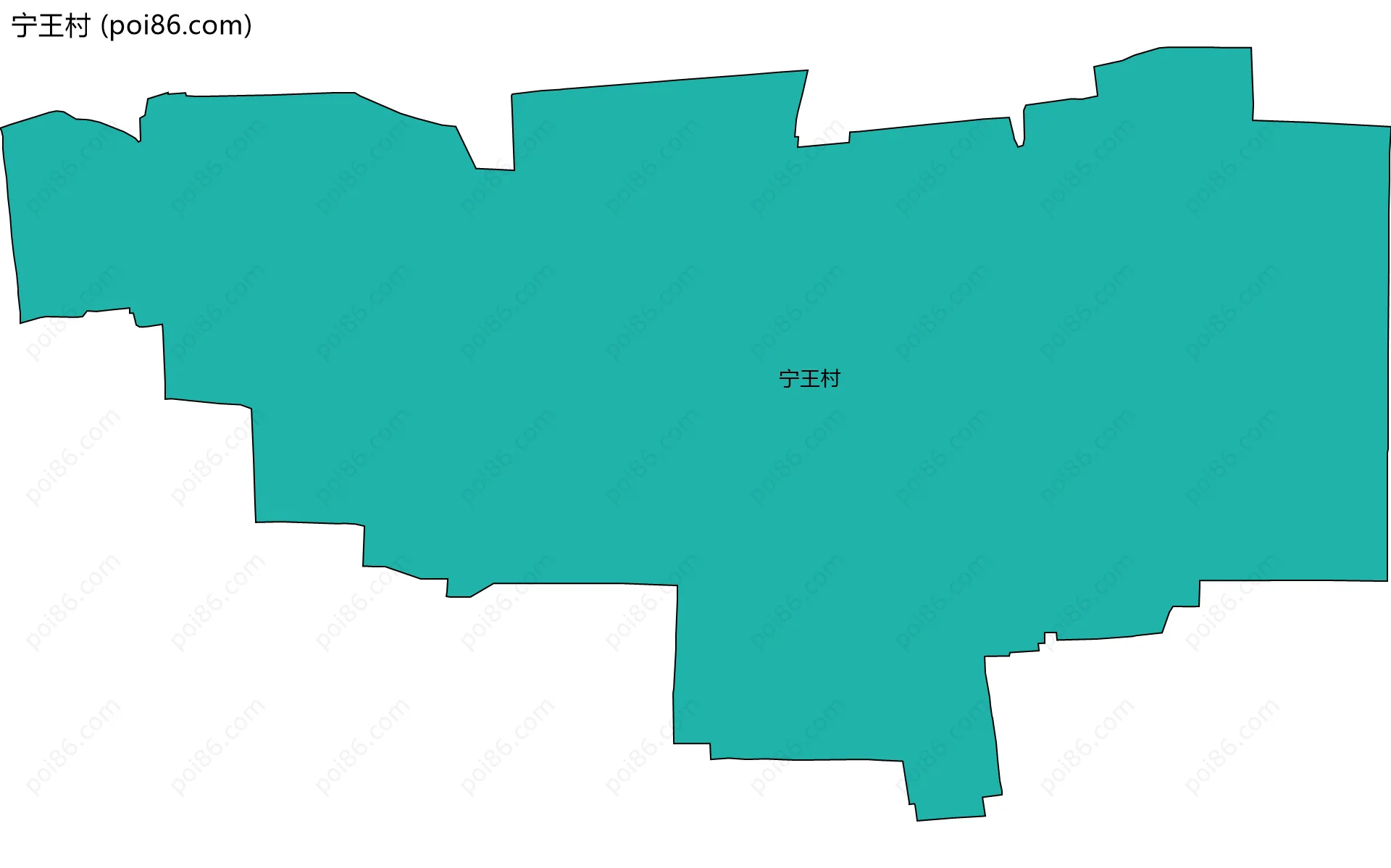 宁王村边界地图