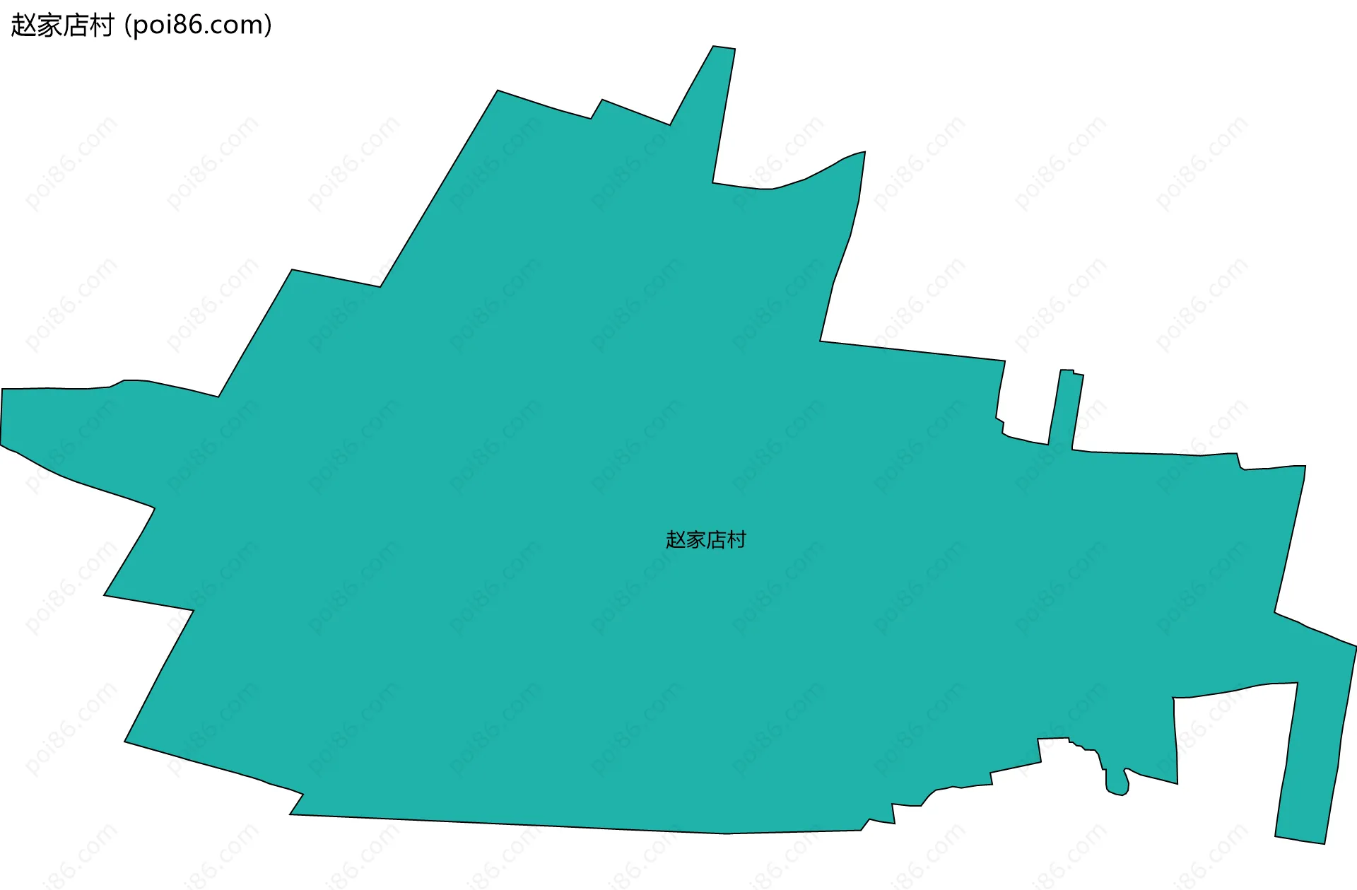 赵家店村边界地图