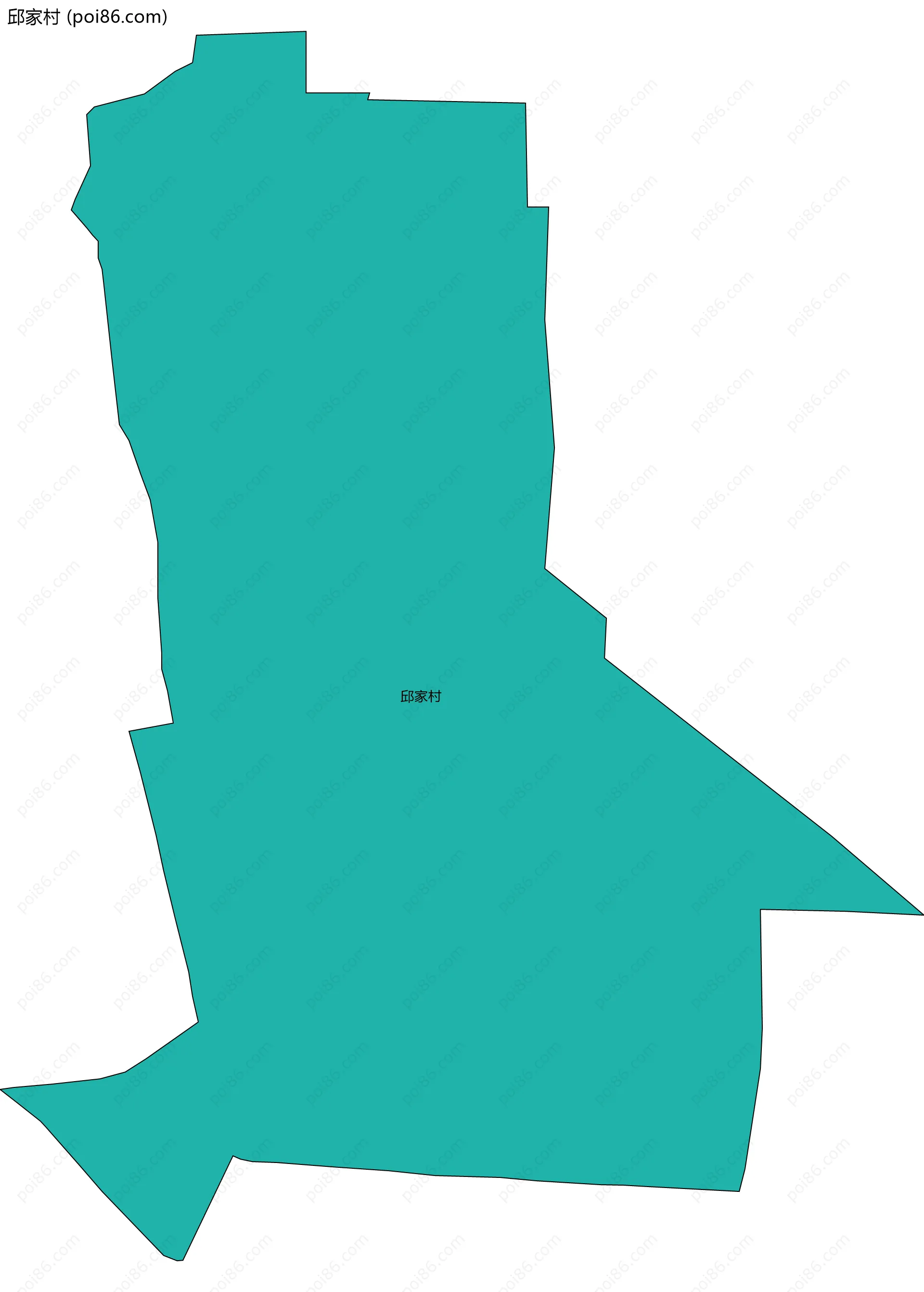 邱家村边界地图