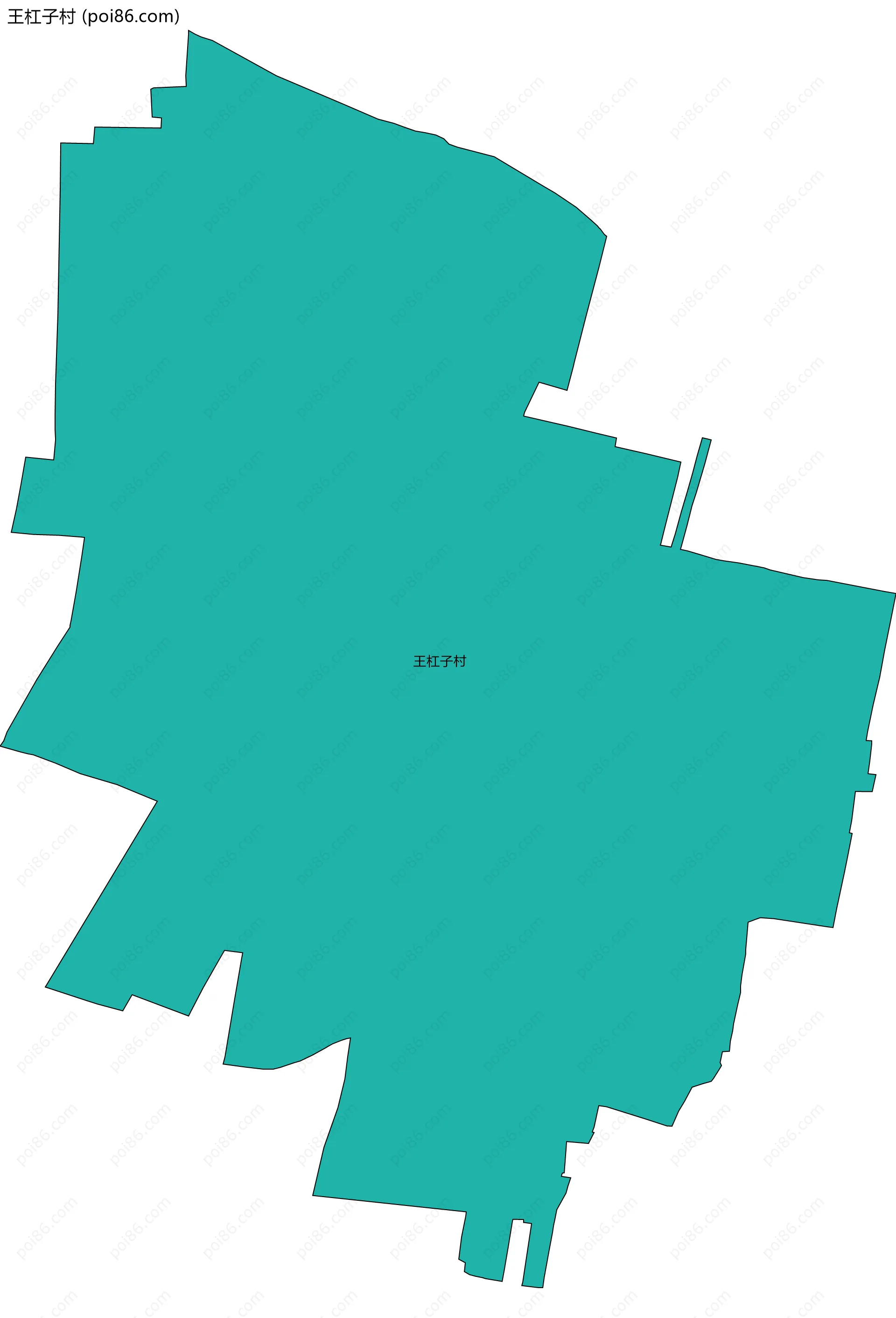 王杠子村边界地图