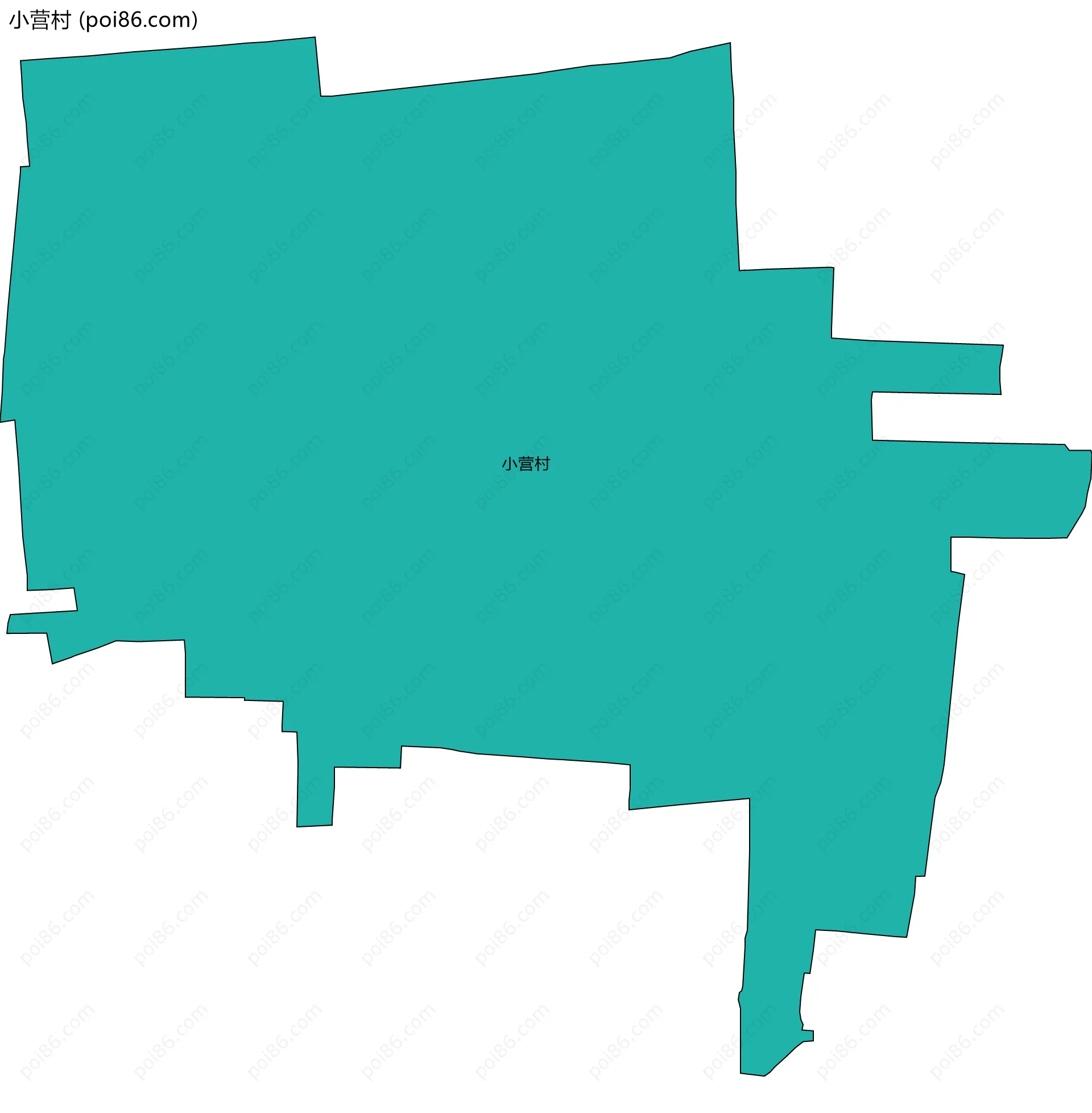 小营村边界地图