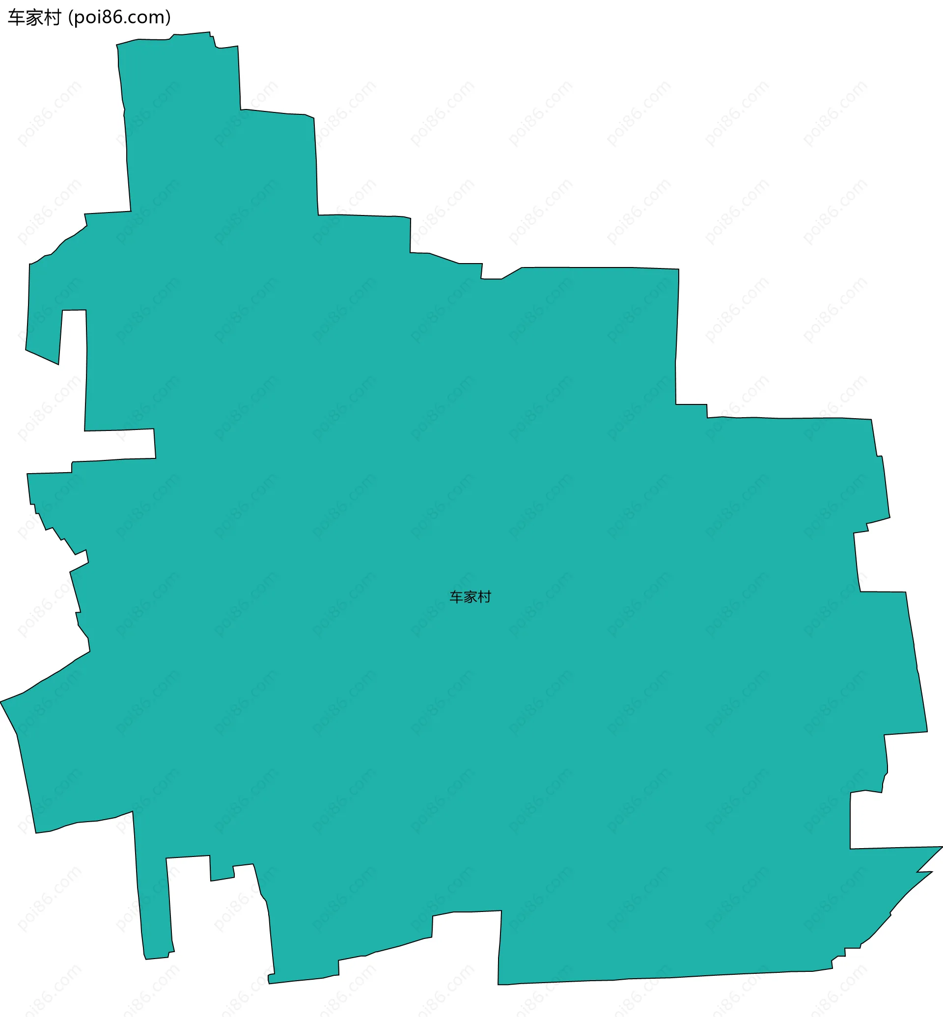 车家村边界地图