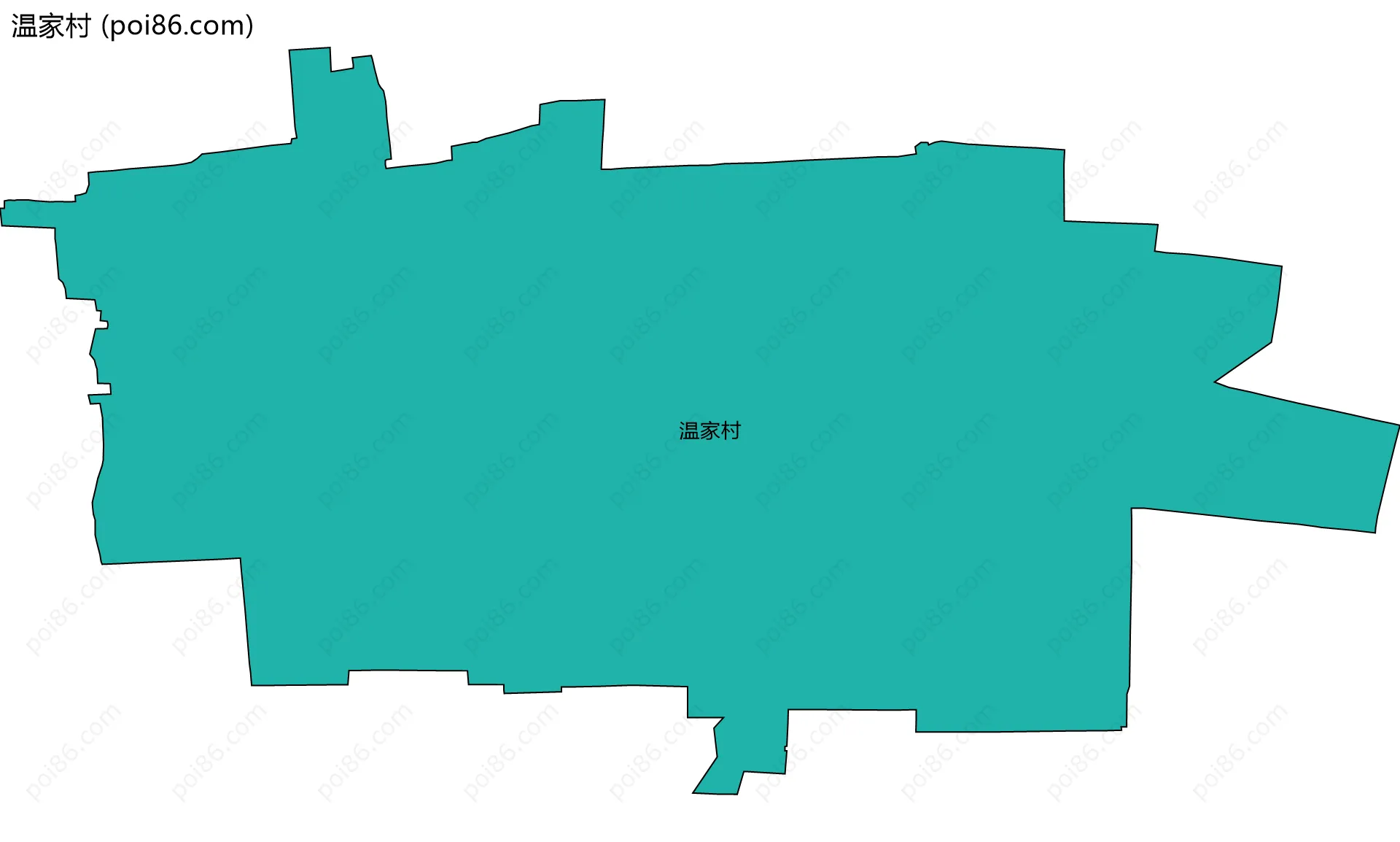 温家村边界地图