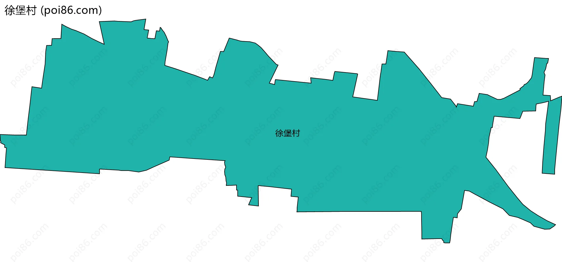 徐堡村边界地图