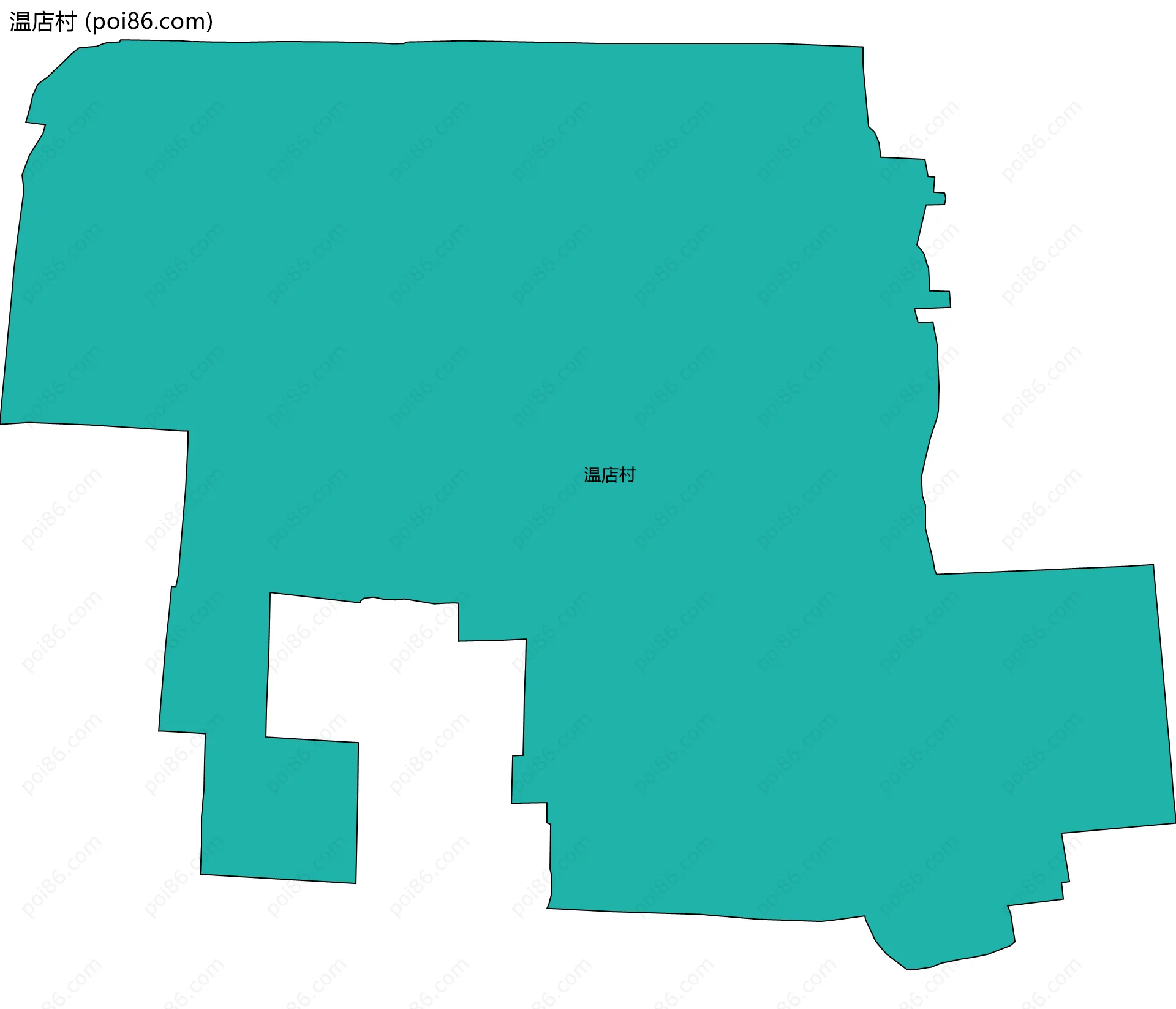 温店村边界地图