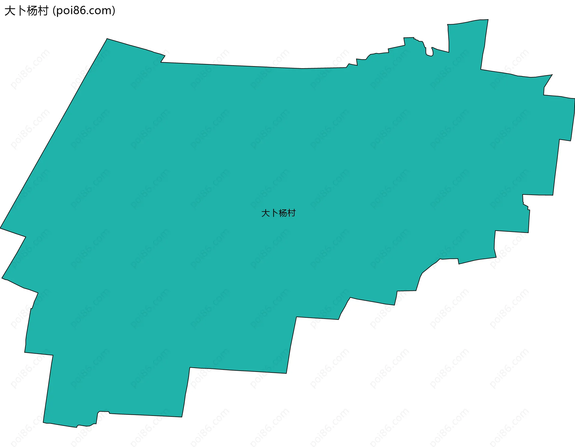 大卜杨村边界地图