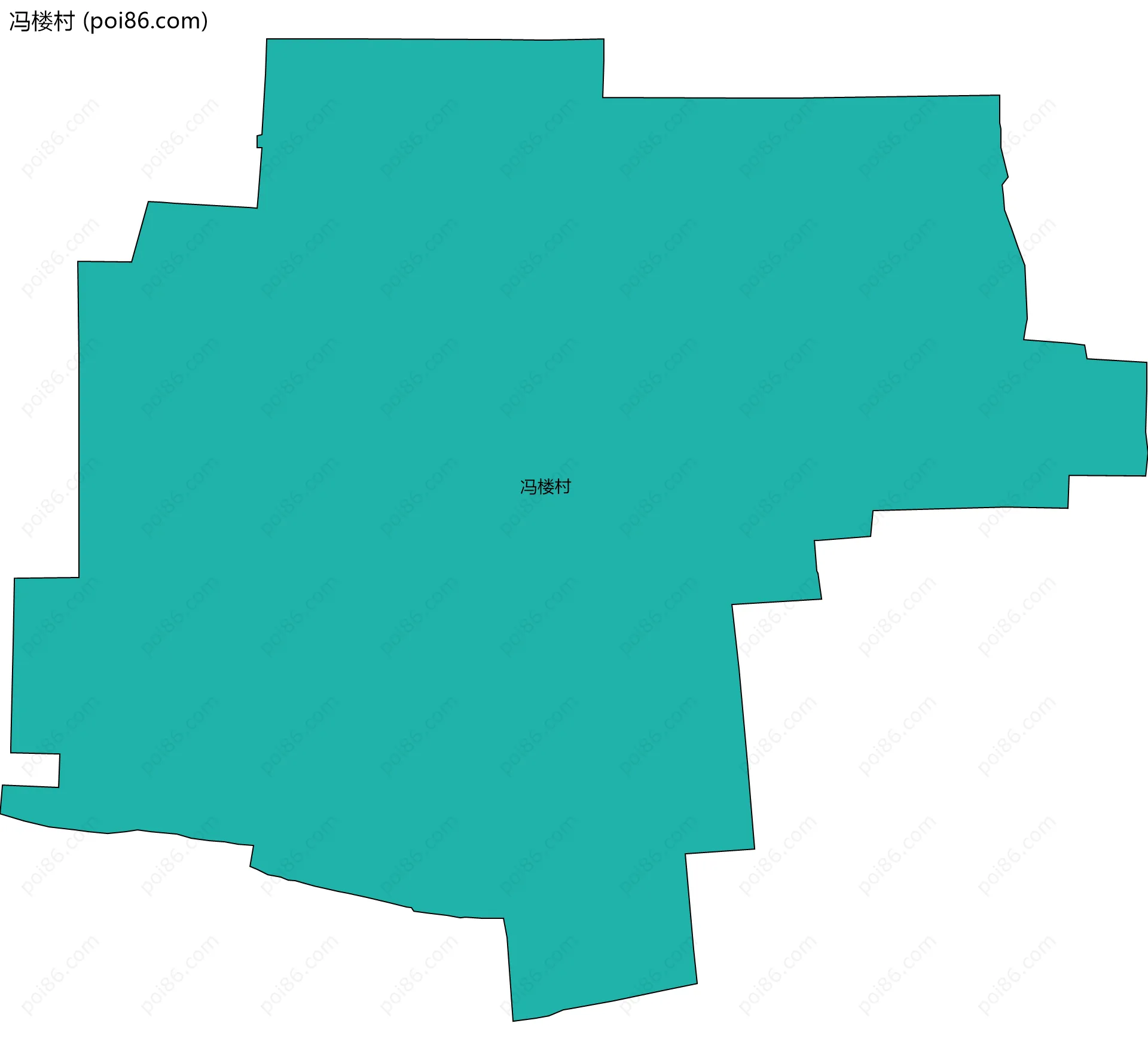 冯楼村边界地图