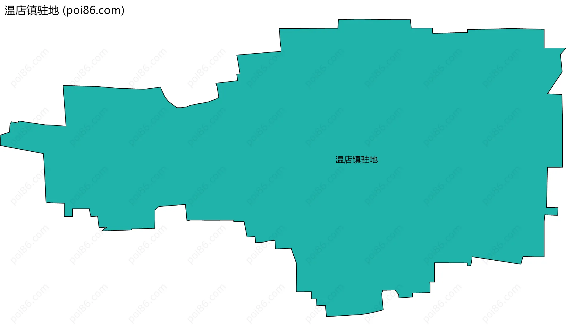 温店镇驻地边界地图