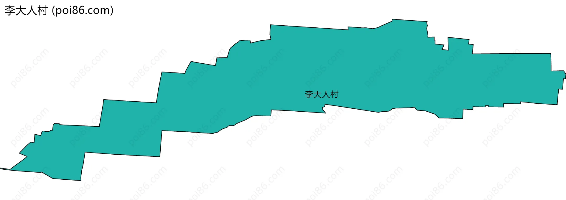 李大人村边界地图