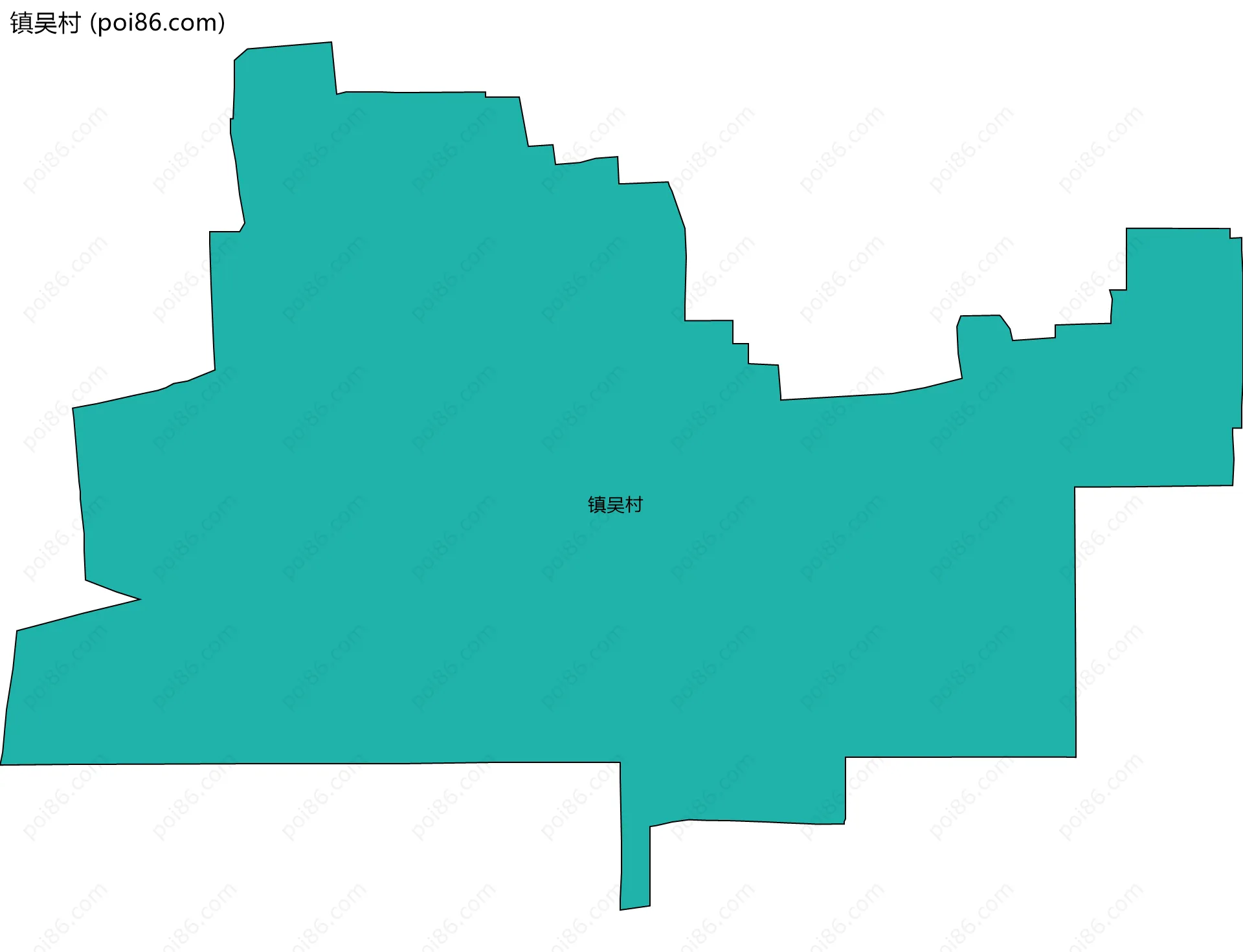 镇吴村边界地图