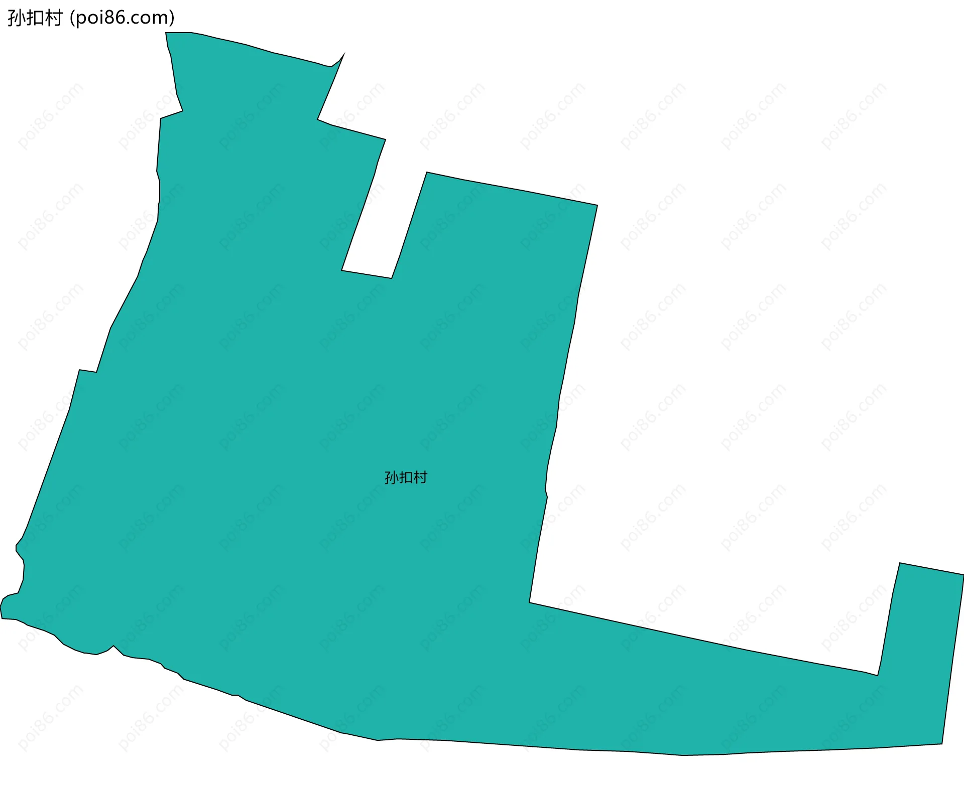孙扣村边界地图