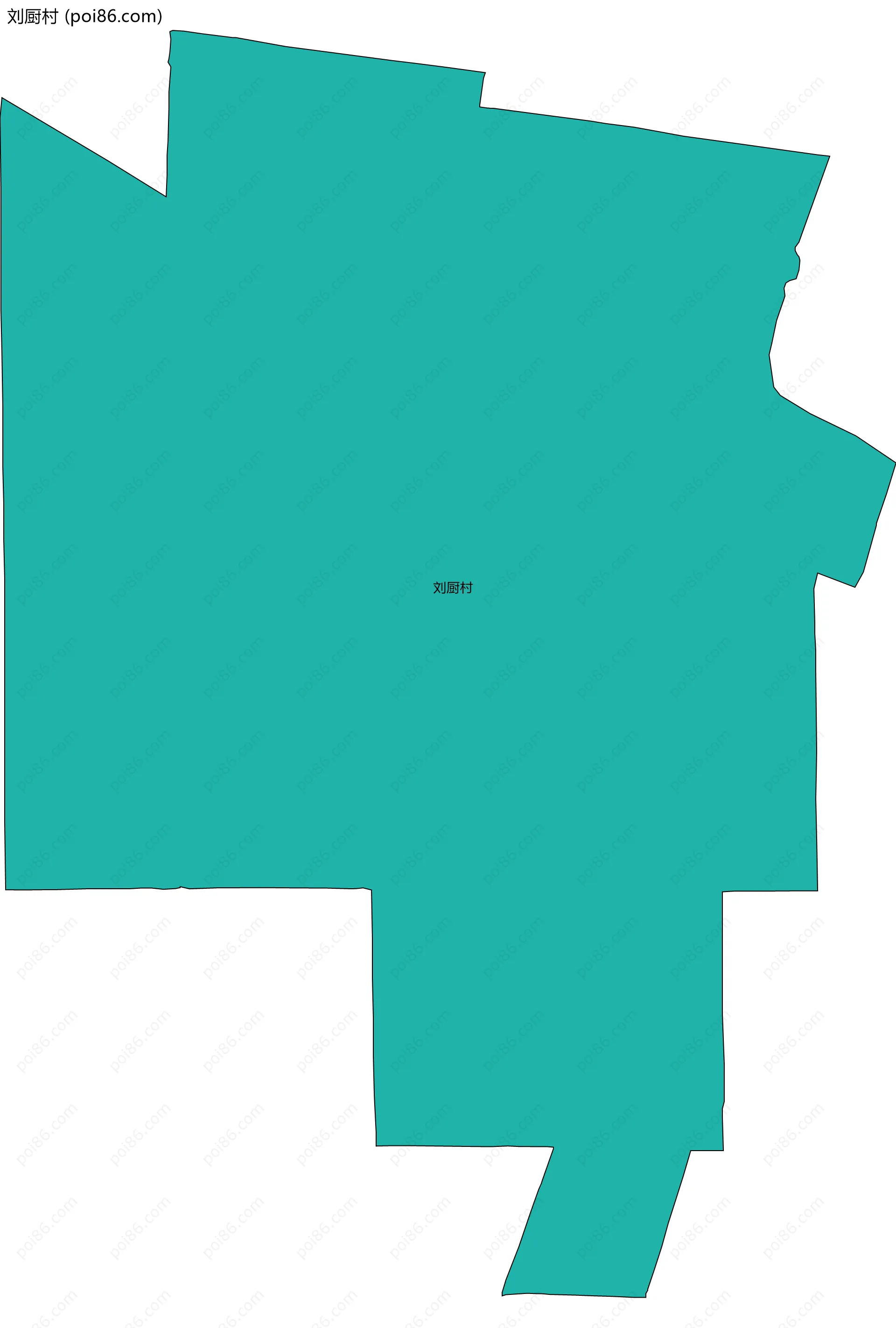 刘厨村边界地图