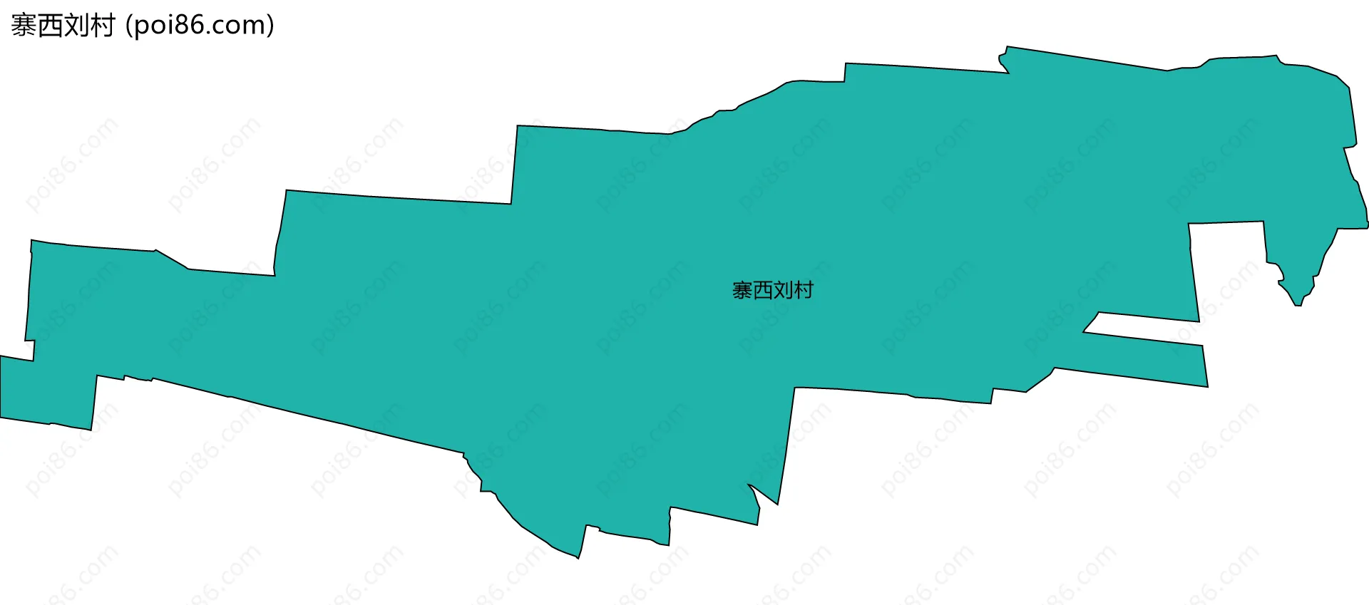 寨西刘村边界地图