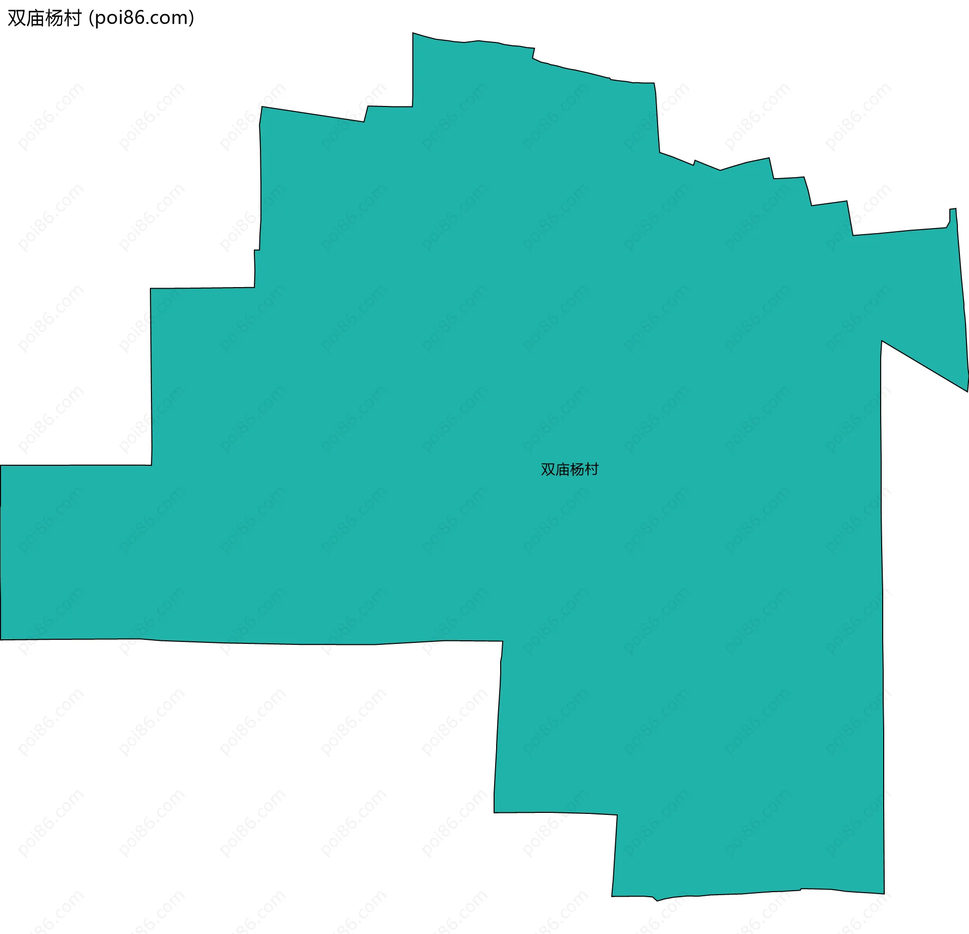 双庙杨村边界地图