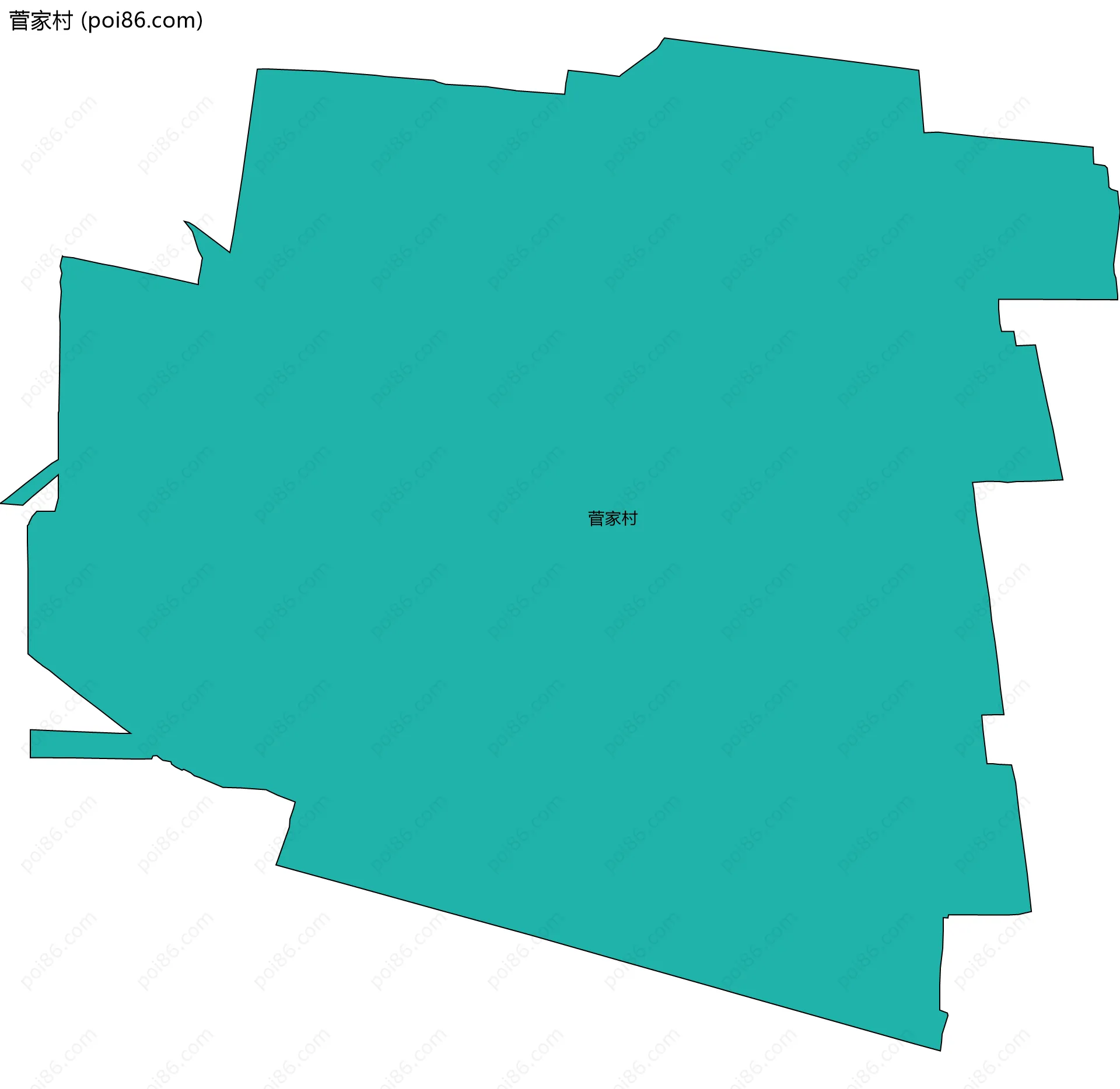 菅家村边界地图