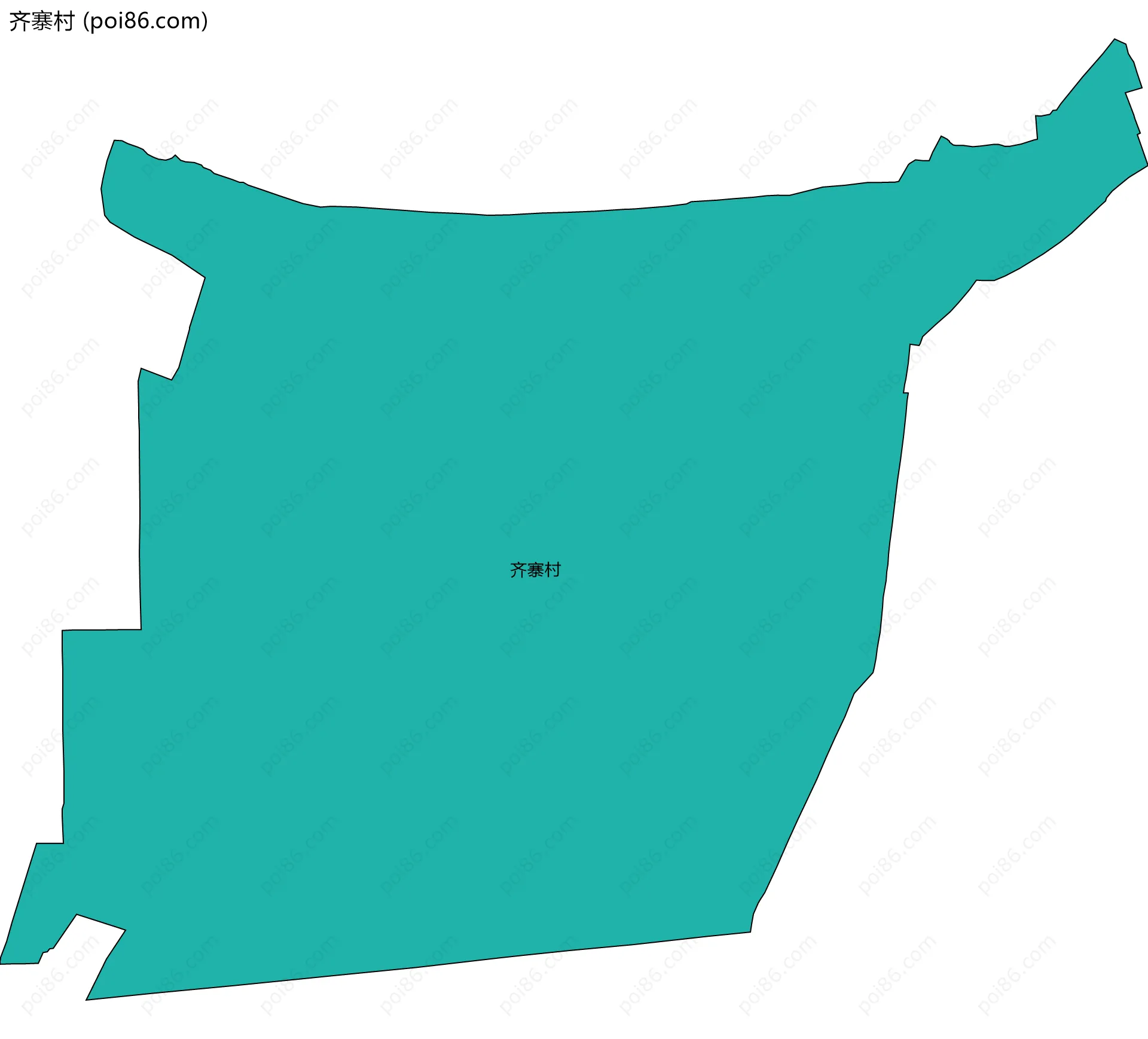齐寨村边界地图