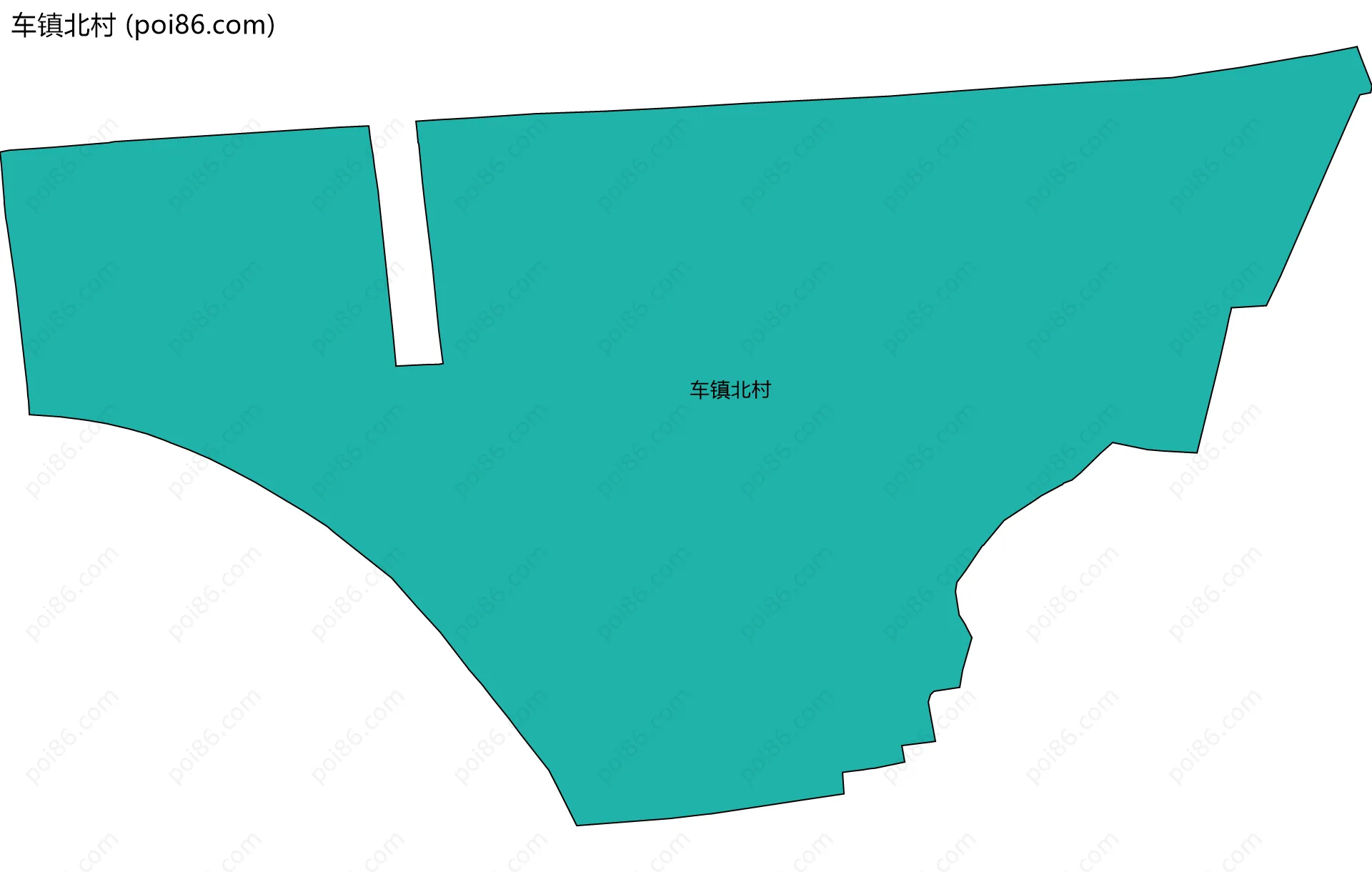 车镇北村边界地图