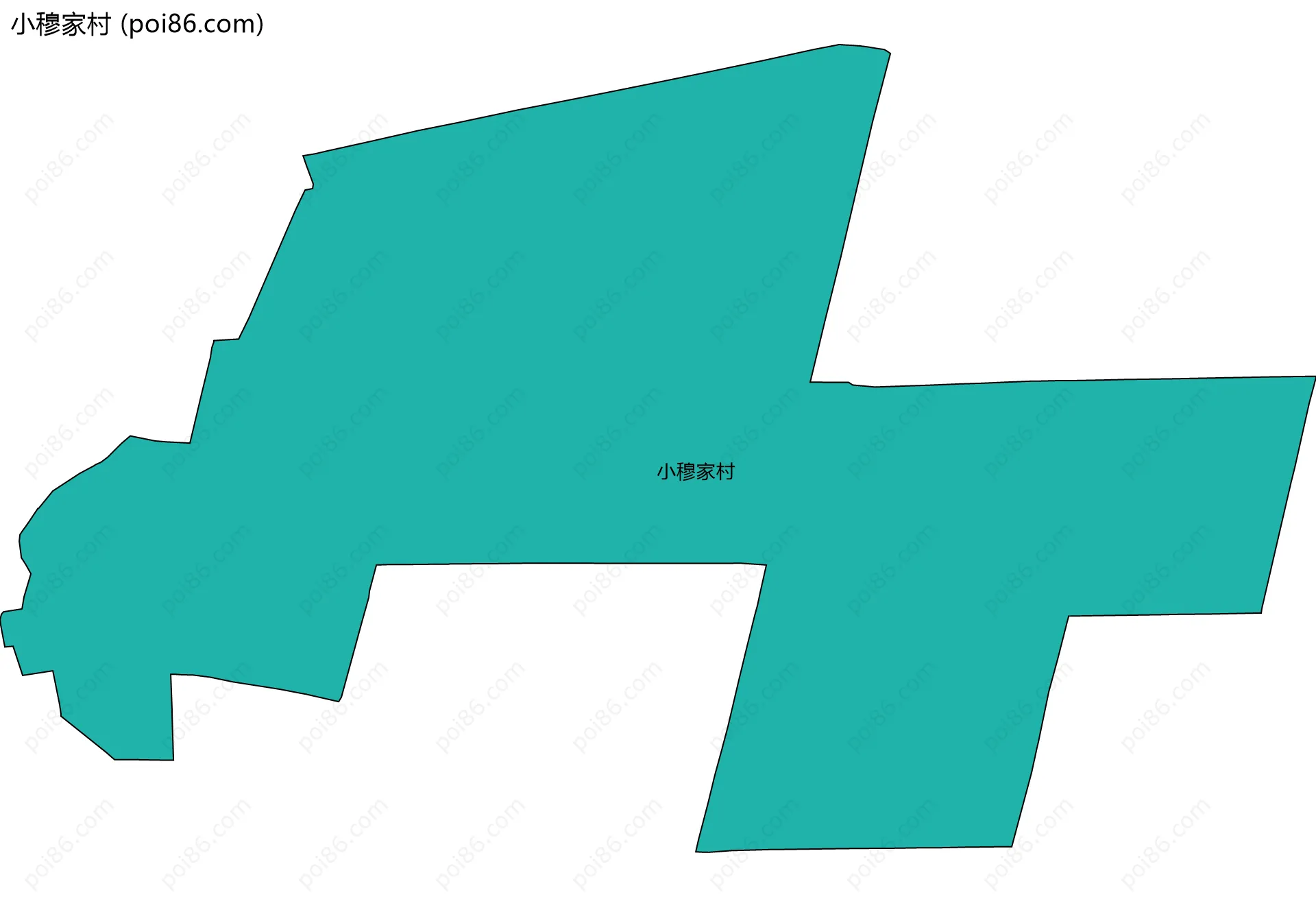 小穆家村边界地图