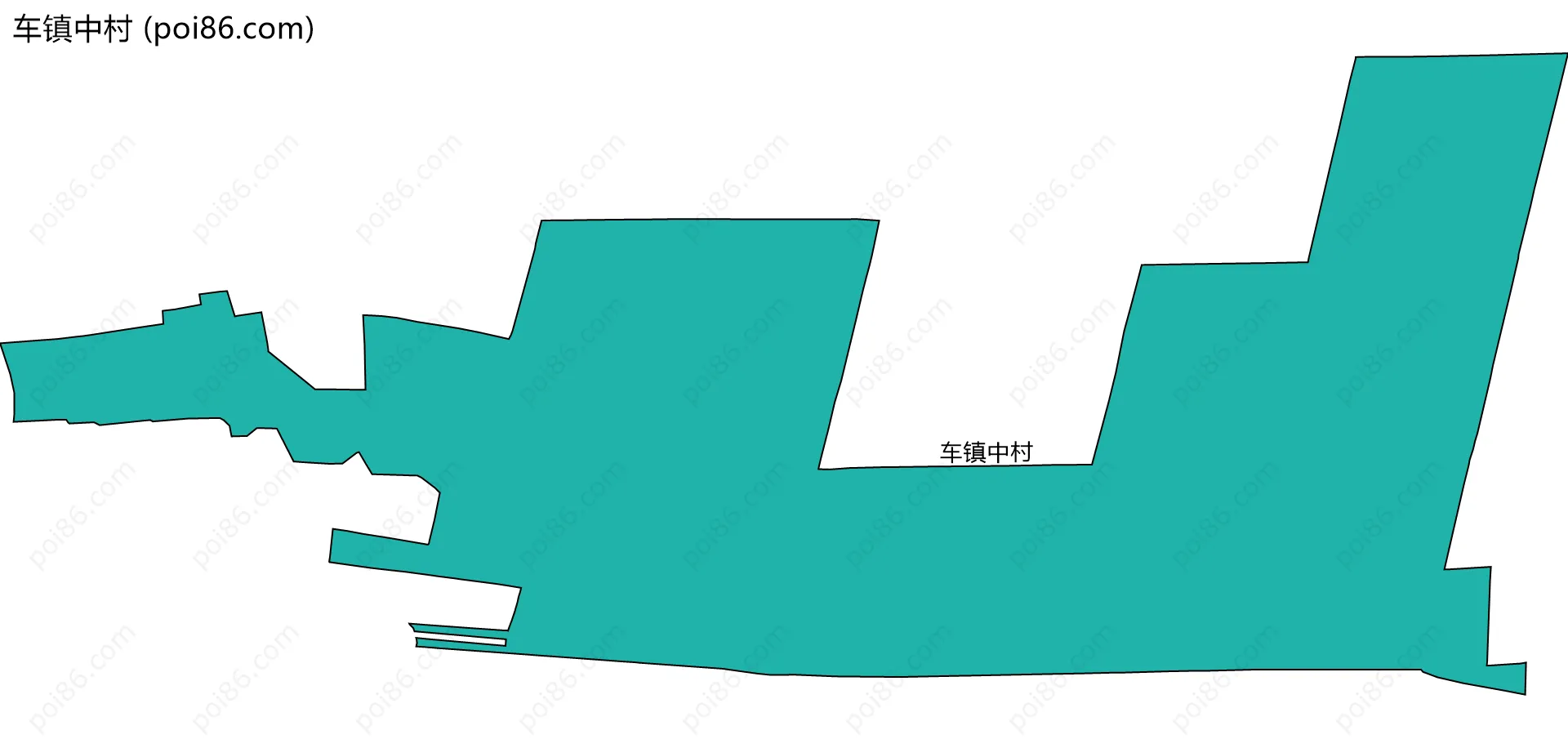 车镇中村边界地图