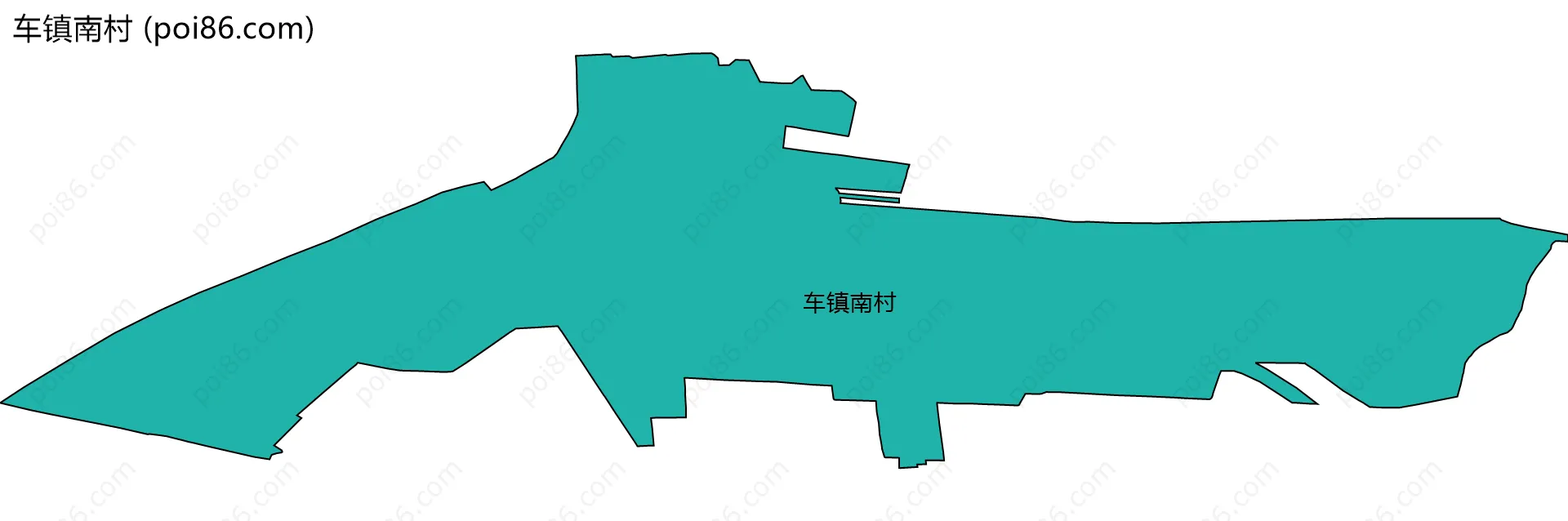 车镇南村边界地图