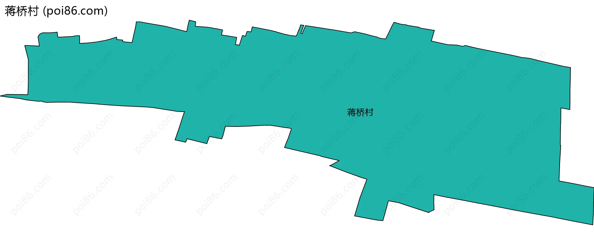 蒋桥村边界地图