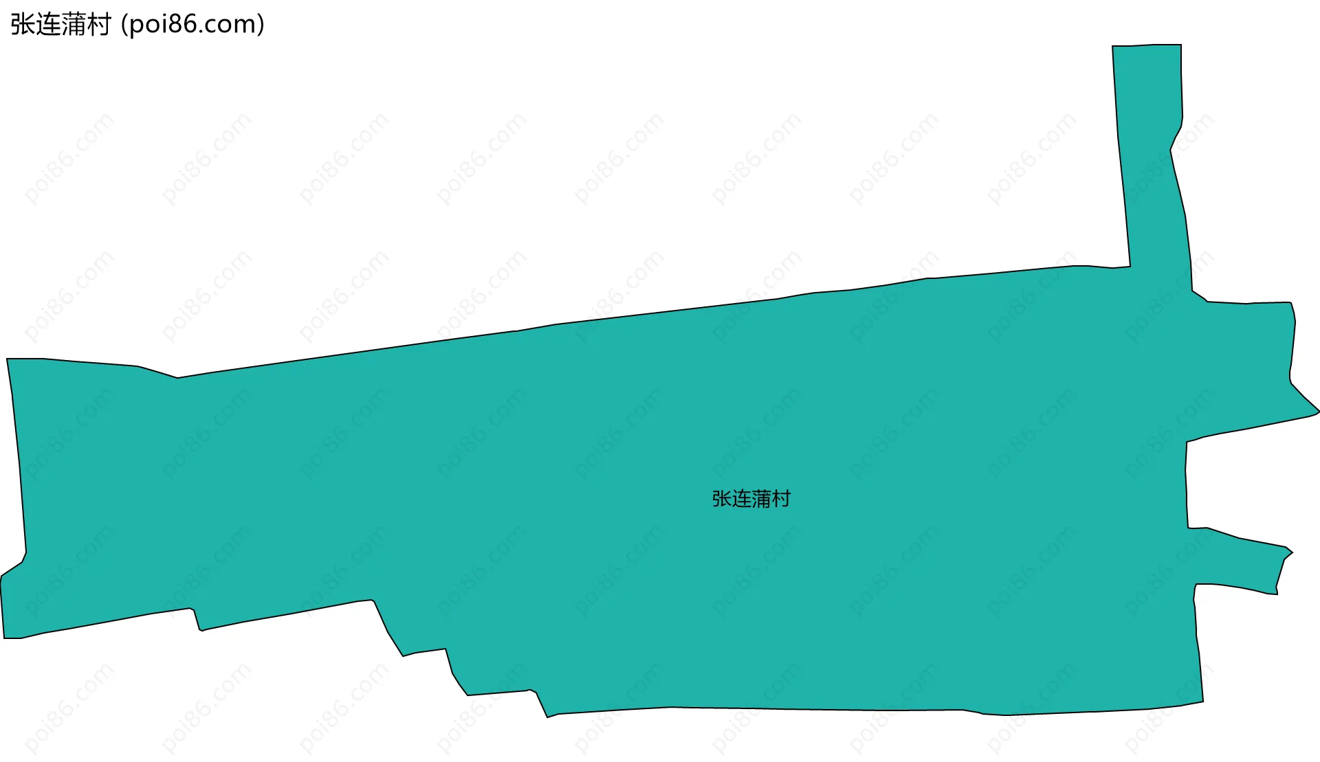 张连蒲村边界地图