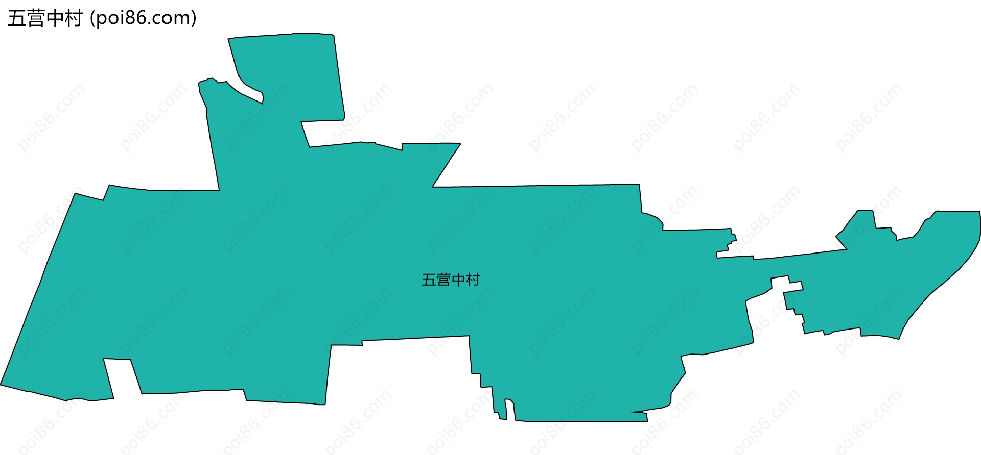 五营中村边界地图