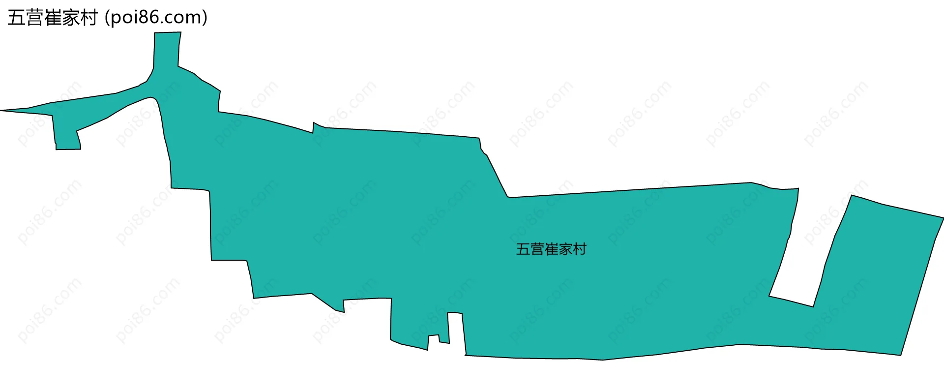 五营崔家村边界地图