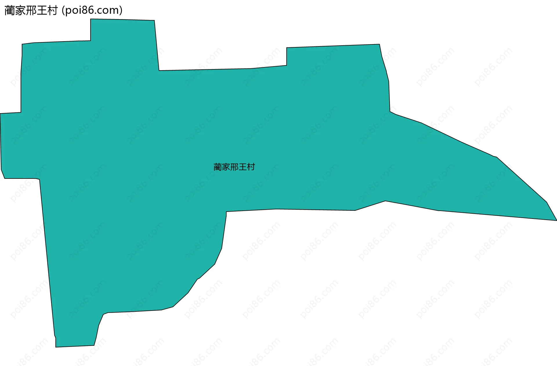 蔺家邢王村边界地图
