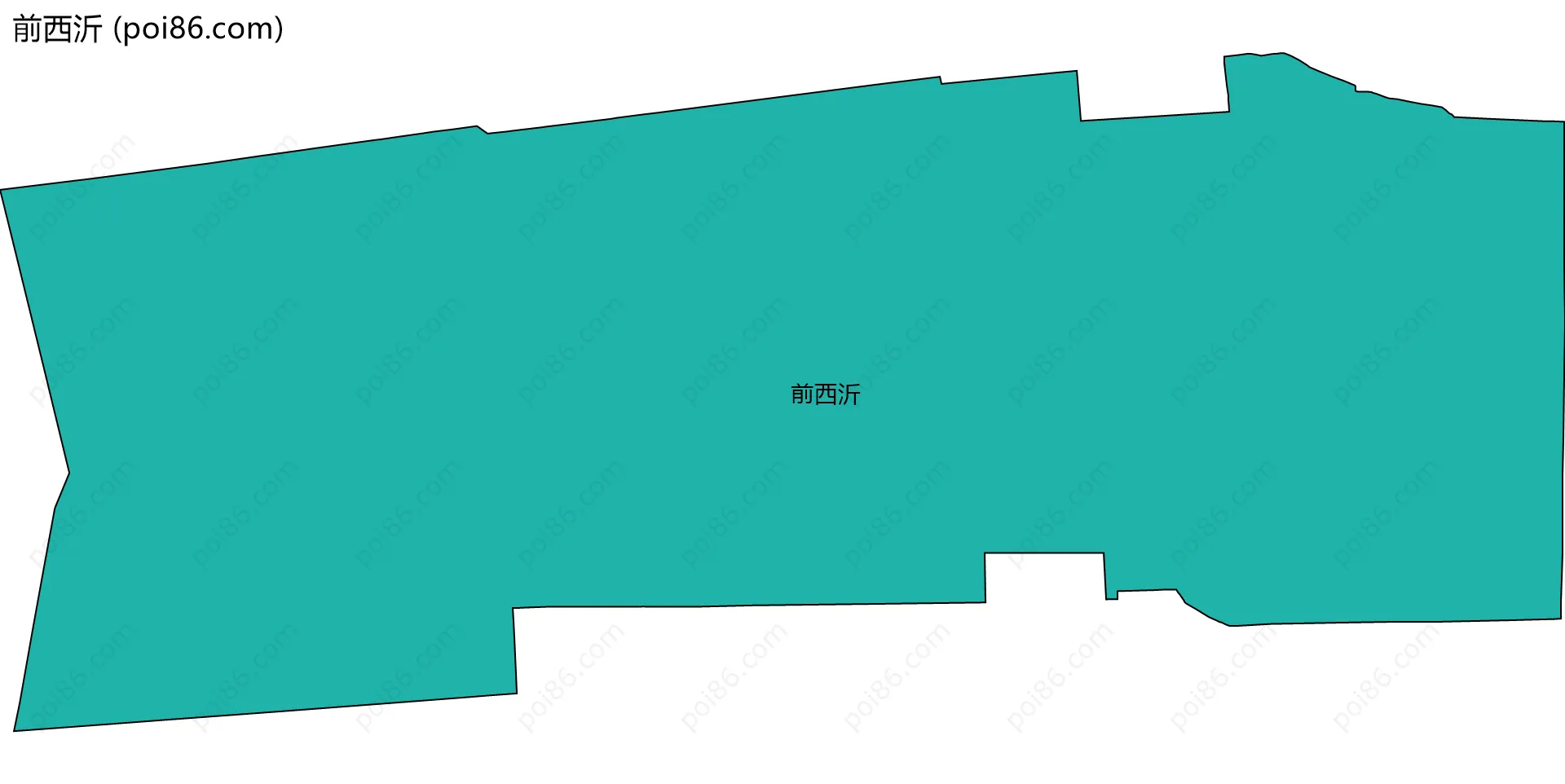 前西沂边界地图