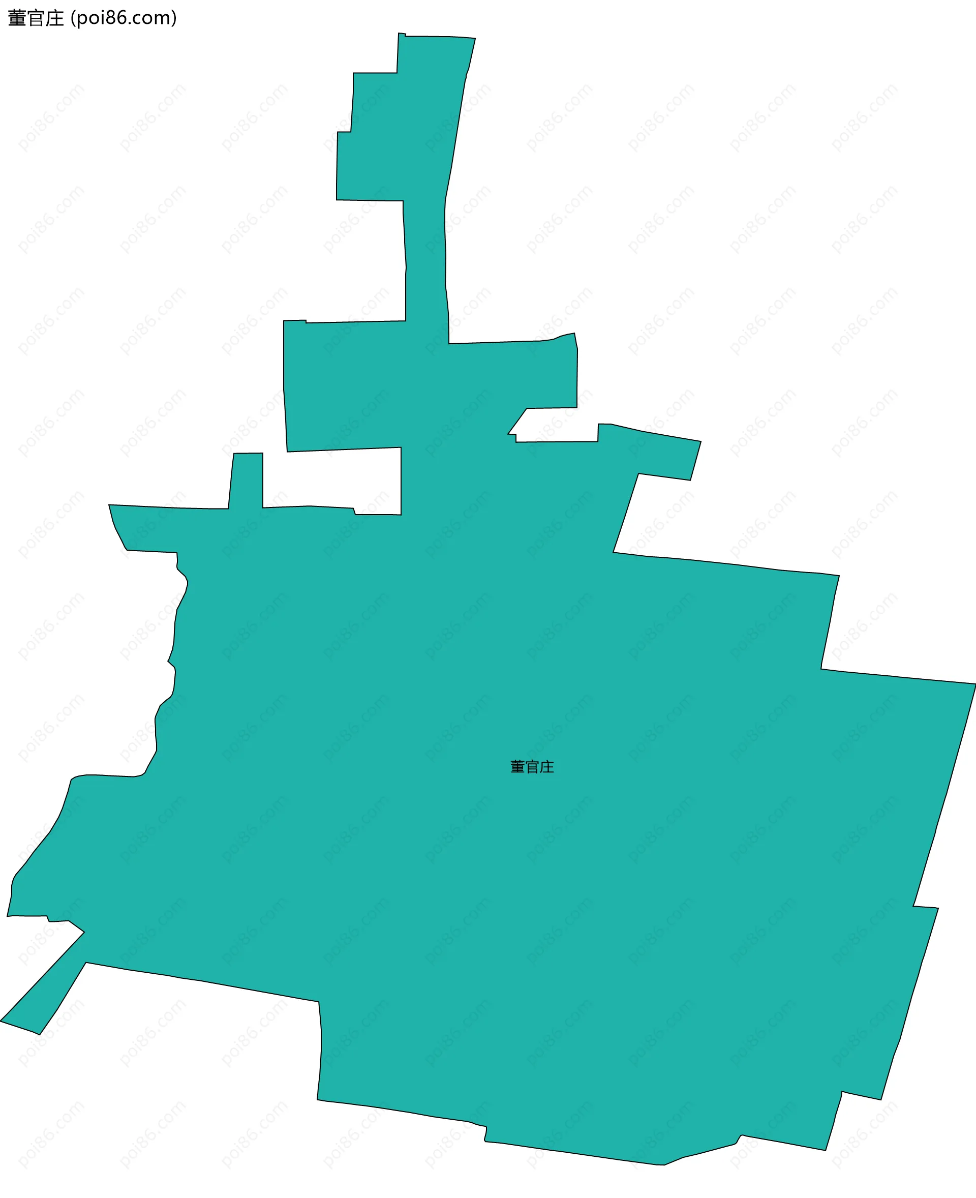 董官庄边界地图