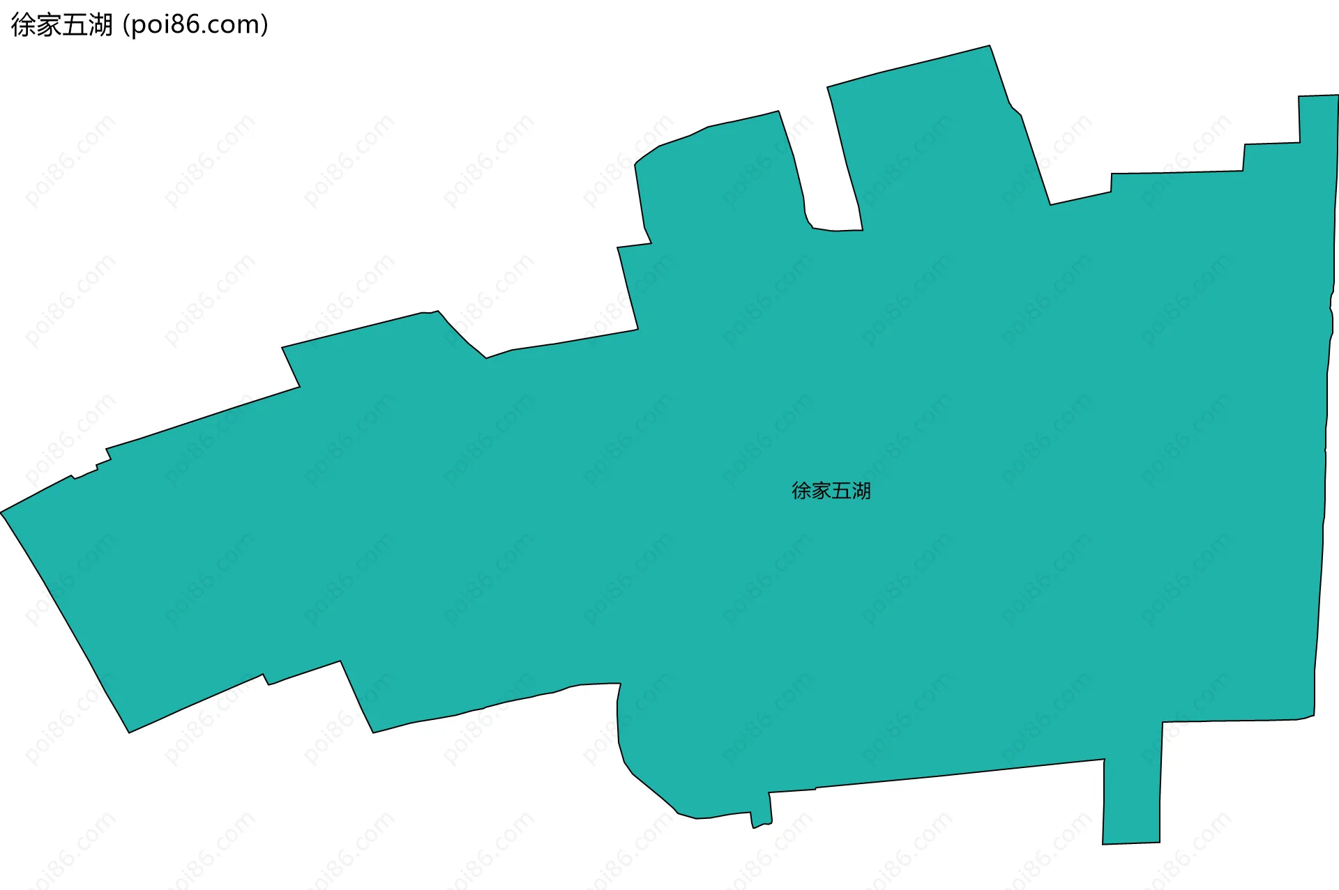 徐家五湖边界地图