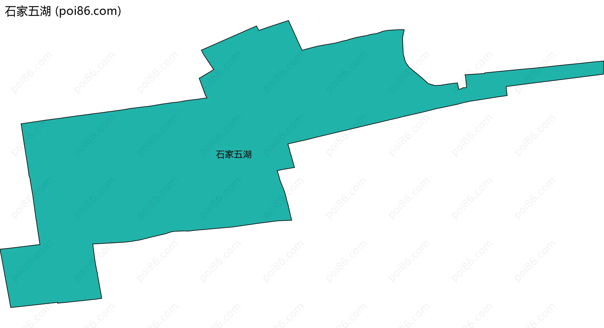 石家五湖边界地图