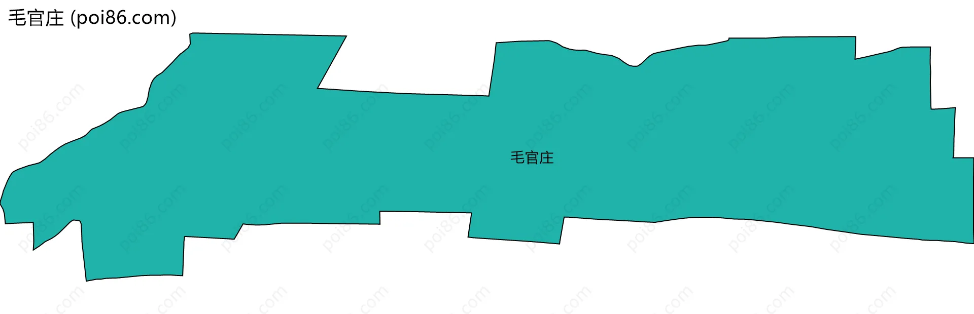 毛官庄边界地图