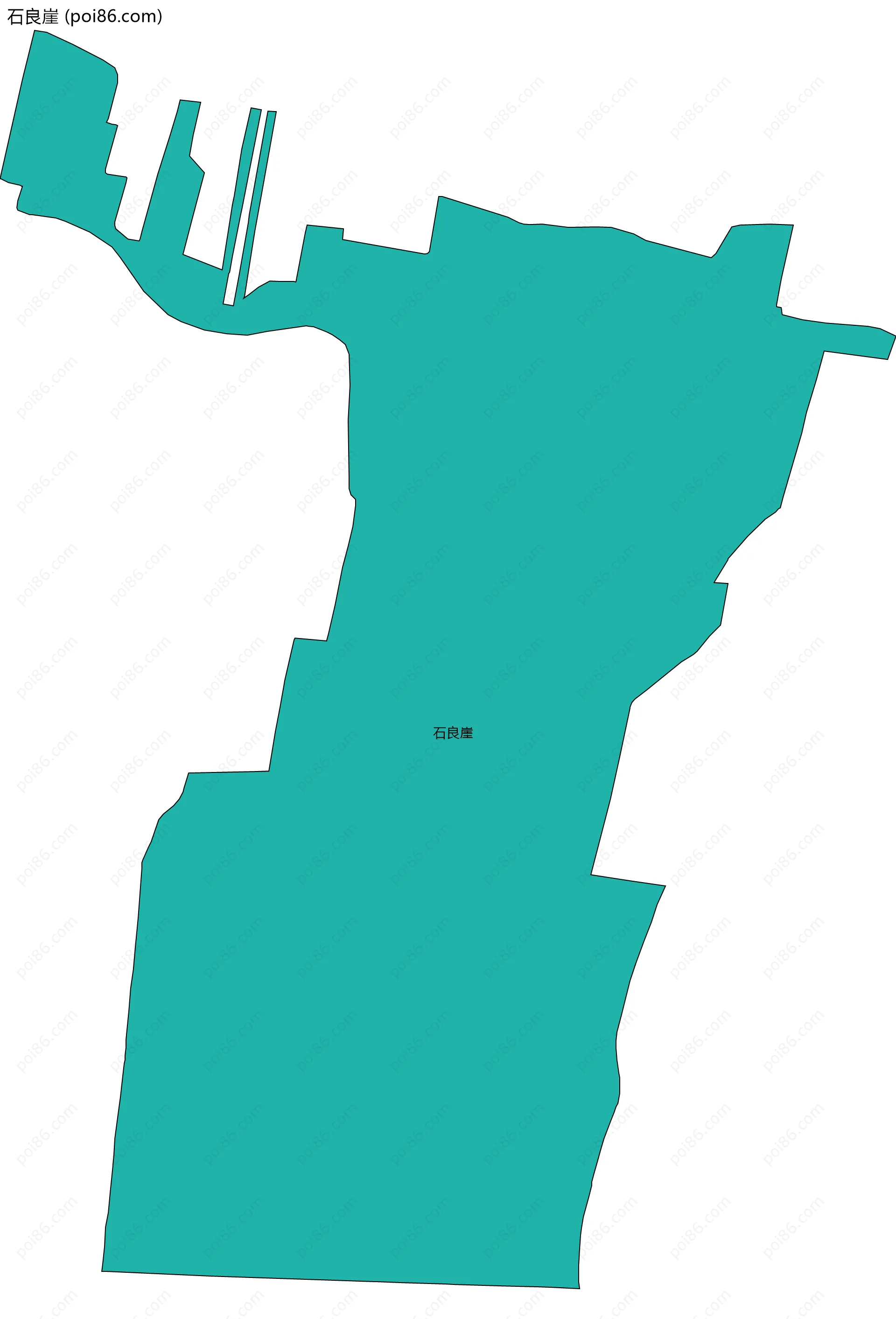 石良崖边界地图