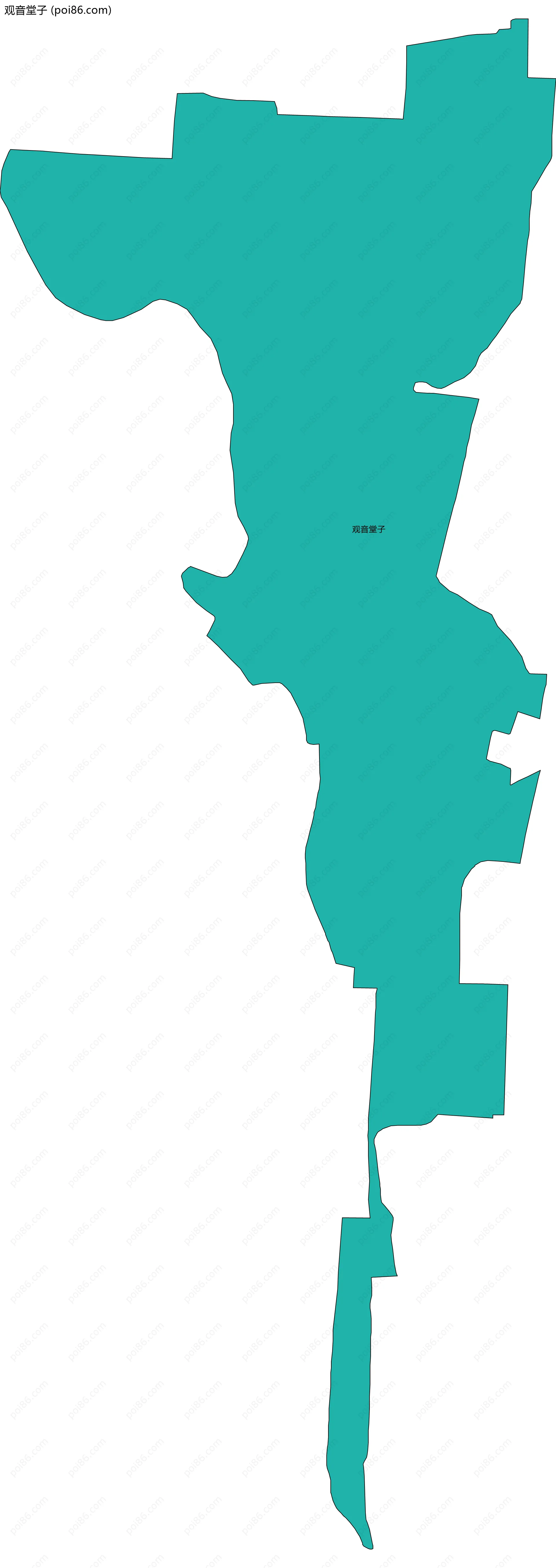 观音堂子边界地图