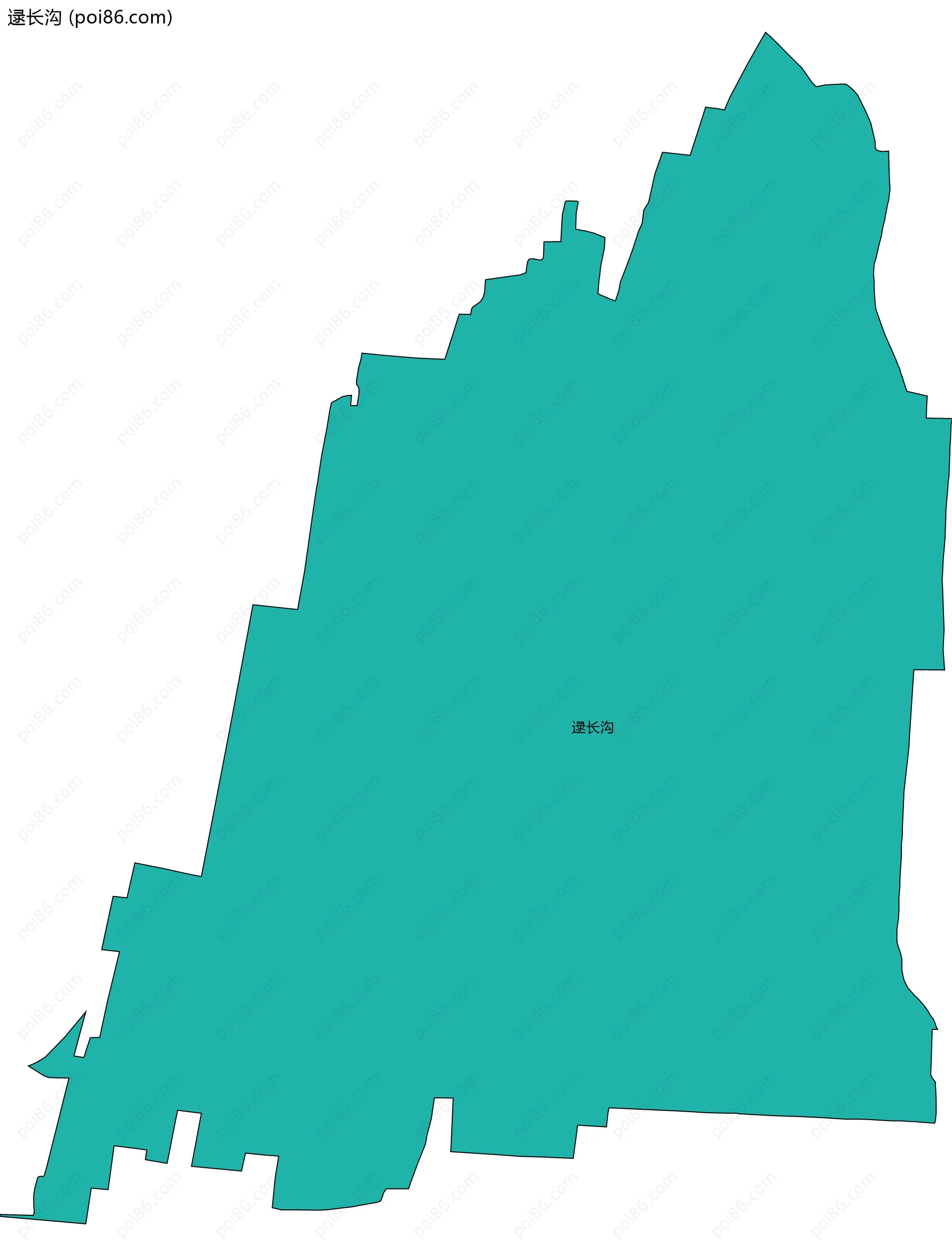 逯长沟边界地图