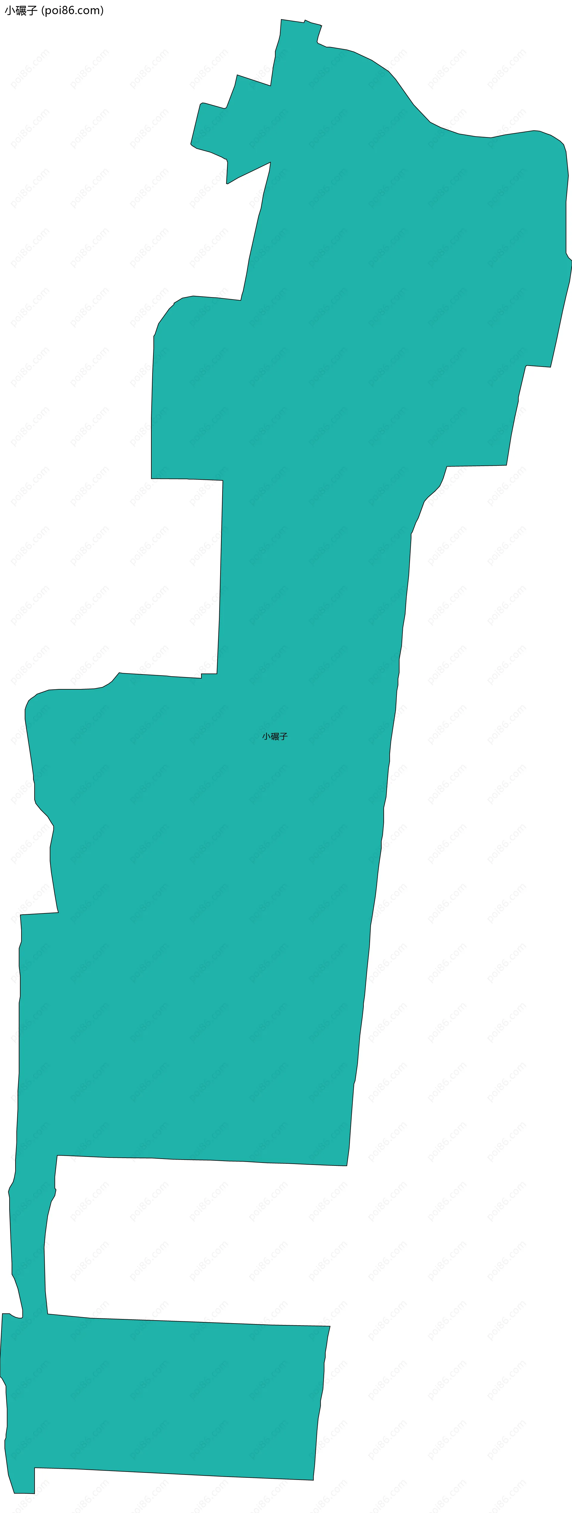 小碾子边界地图