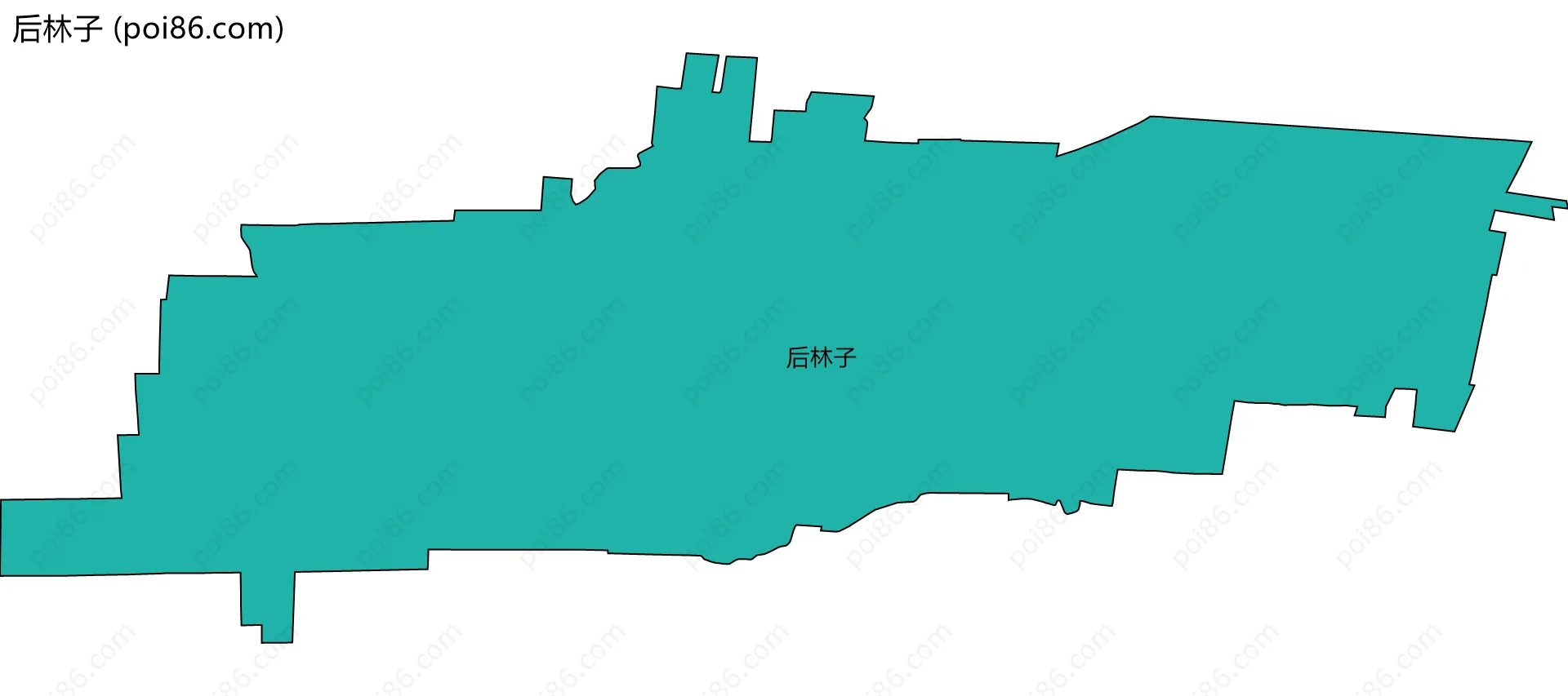 后林子边界地图