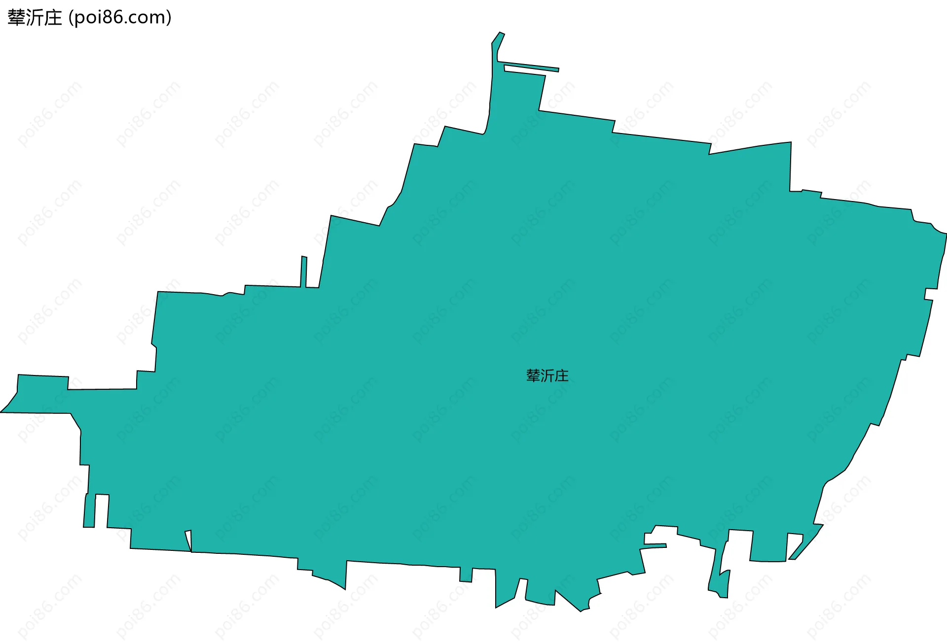 辇沂庄边界地图