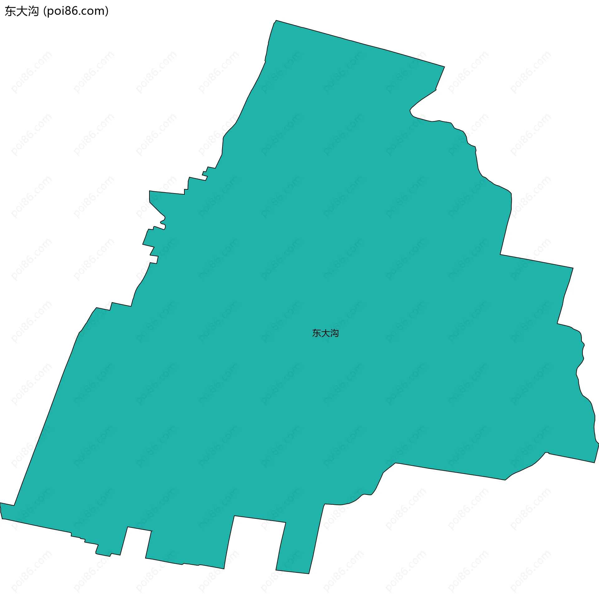 东大沟边界地图