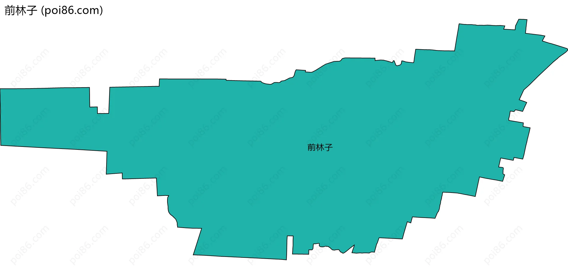 前林子边界地图