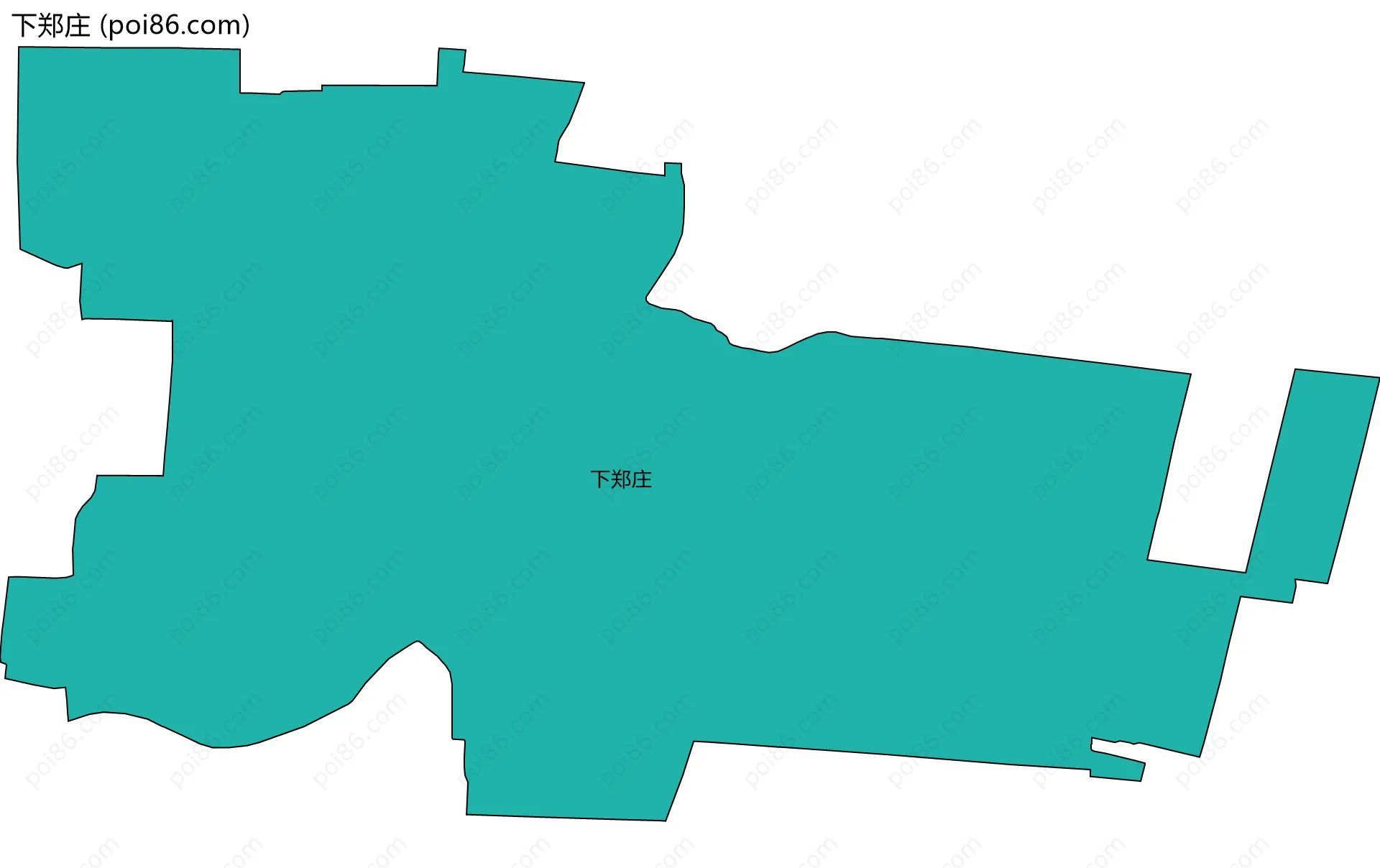 下郑庄边界地图