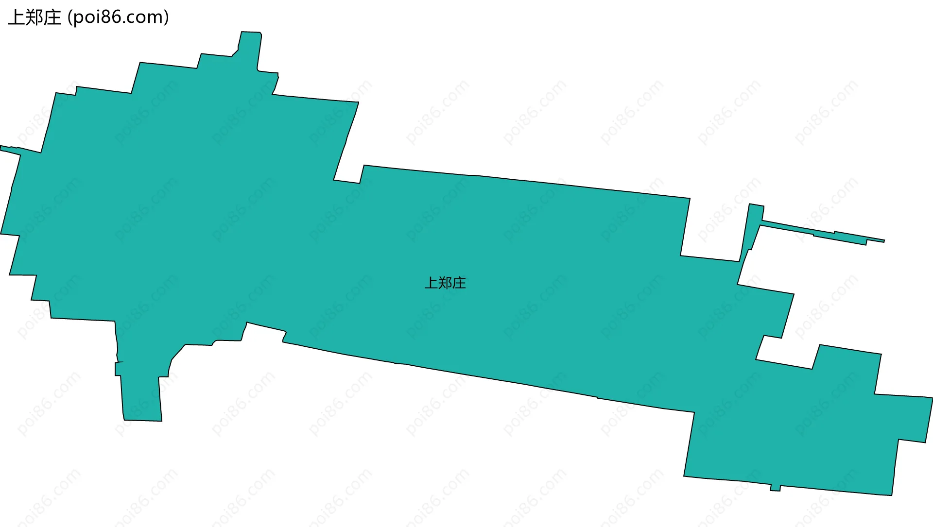 上郑庄边界地图