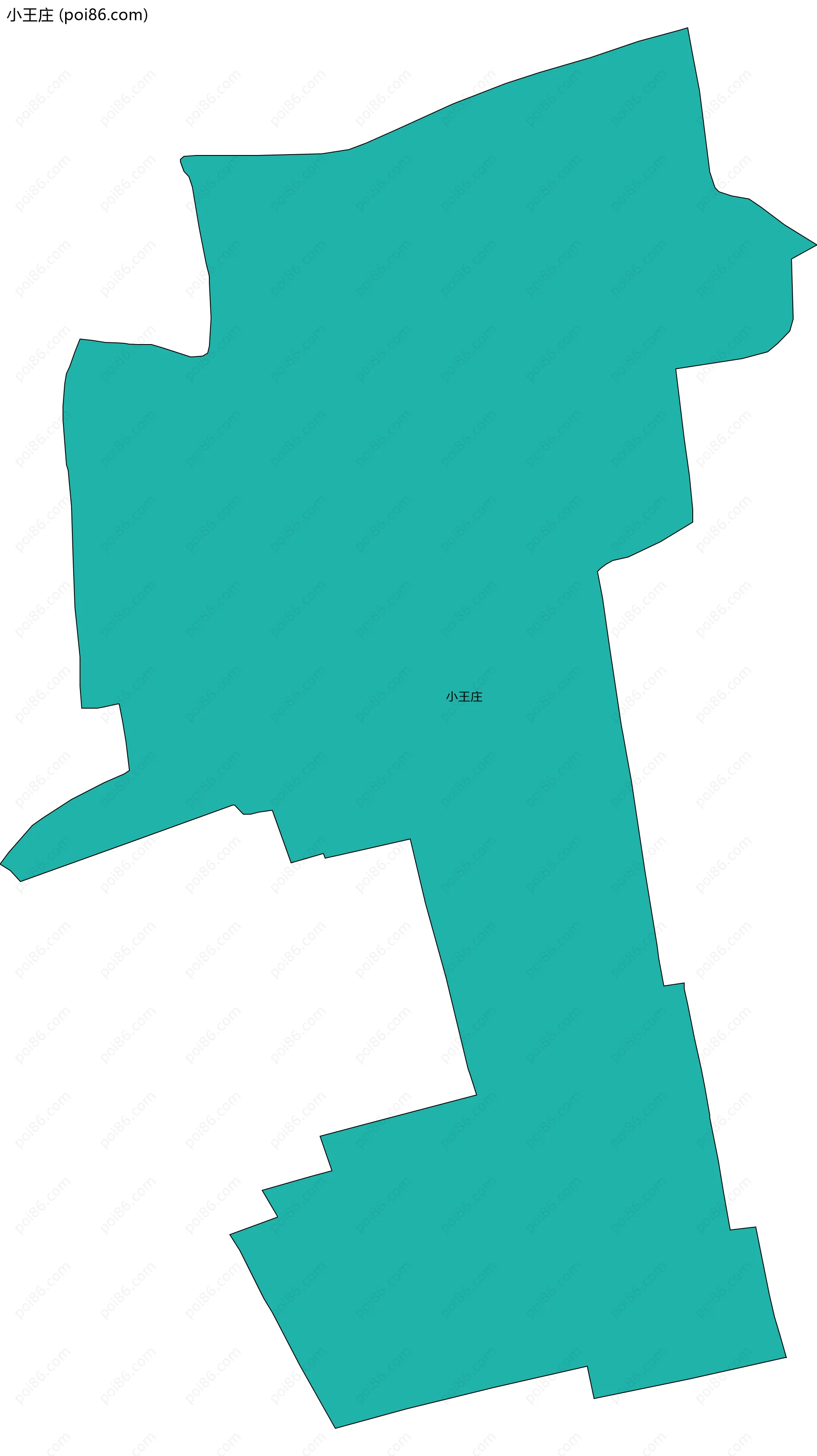 小王庄边界地图