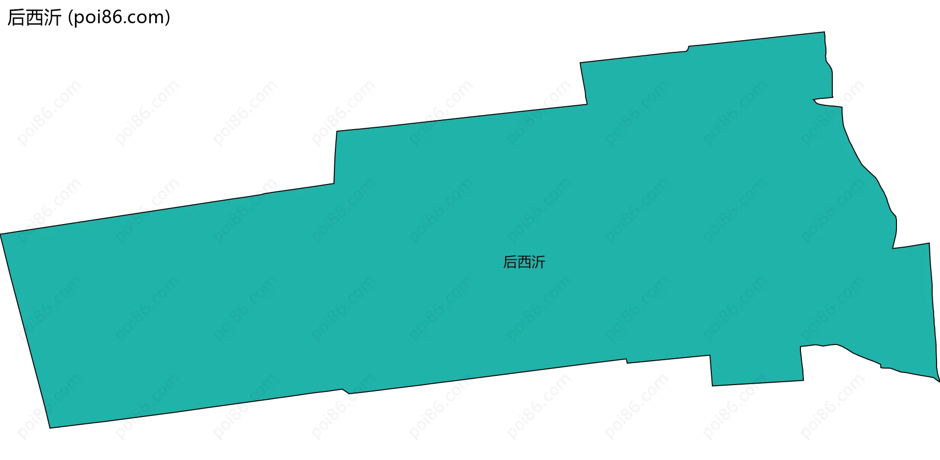 后西沂边界地图