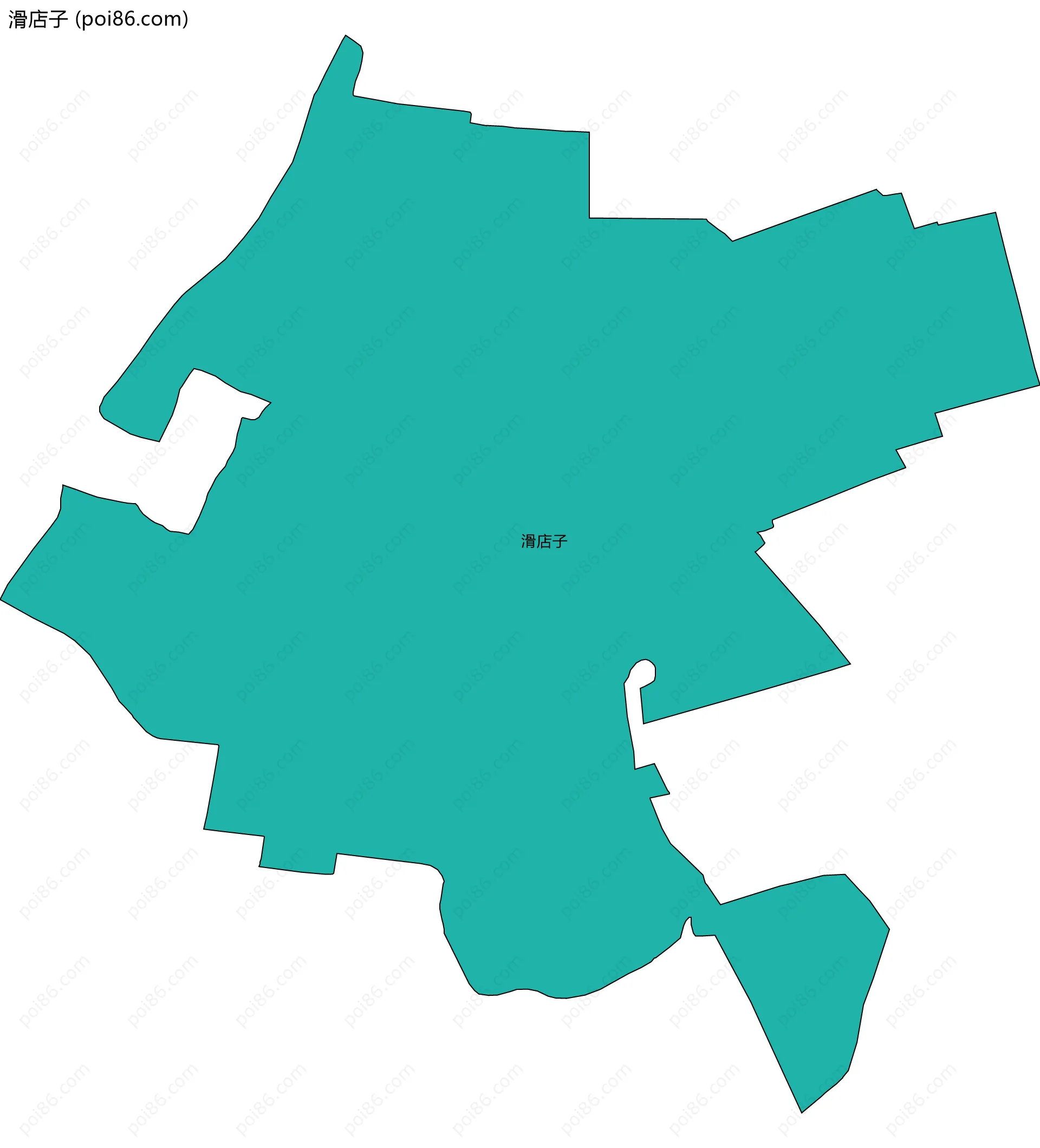 滑店子边界地图