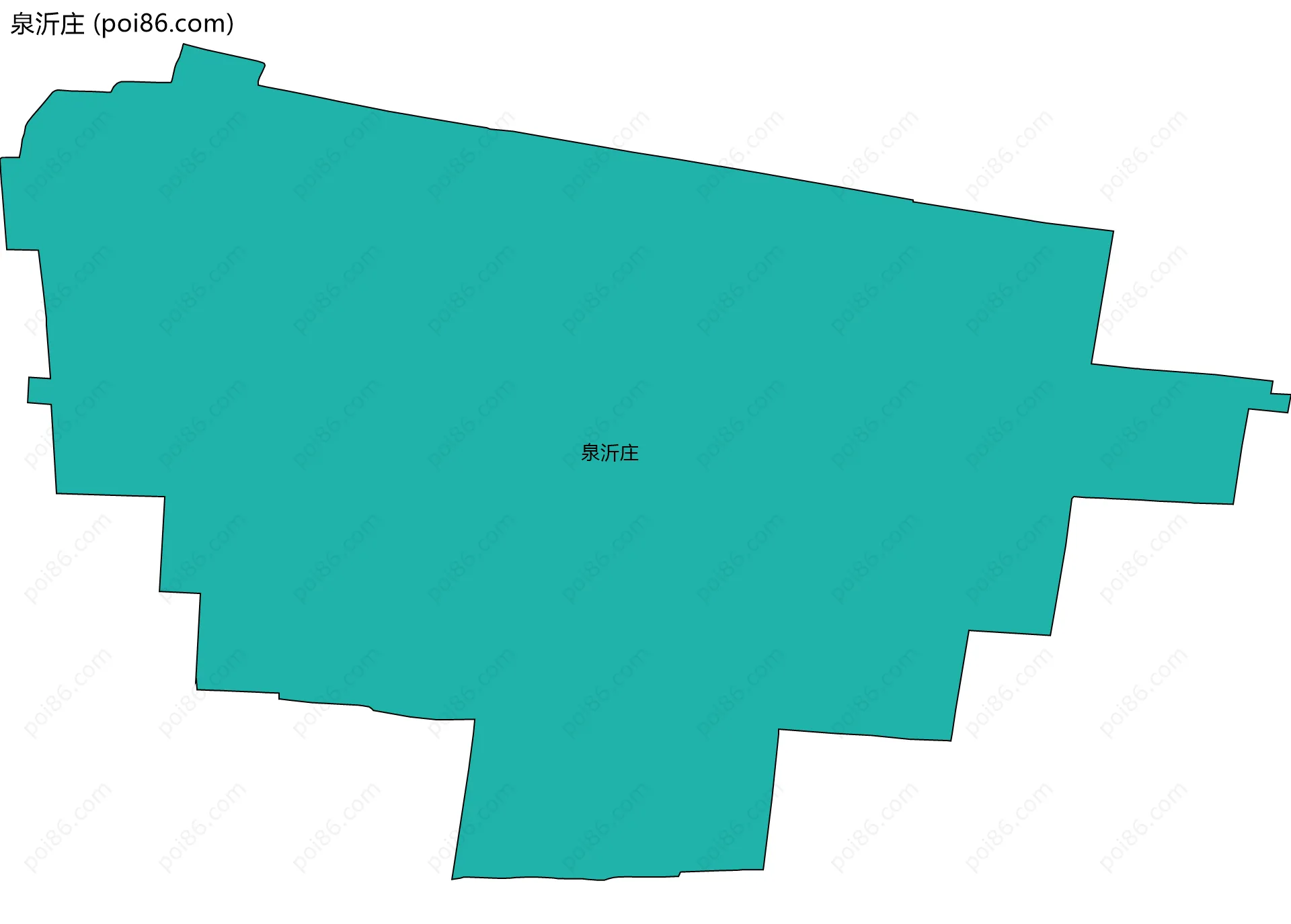 泉沂庄边界地图
